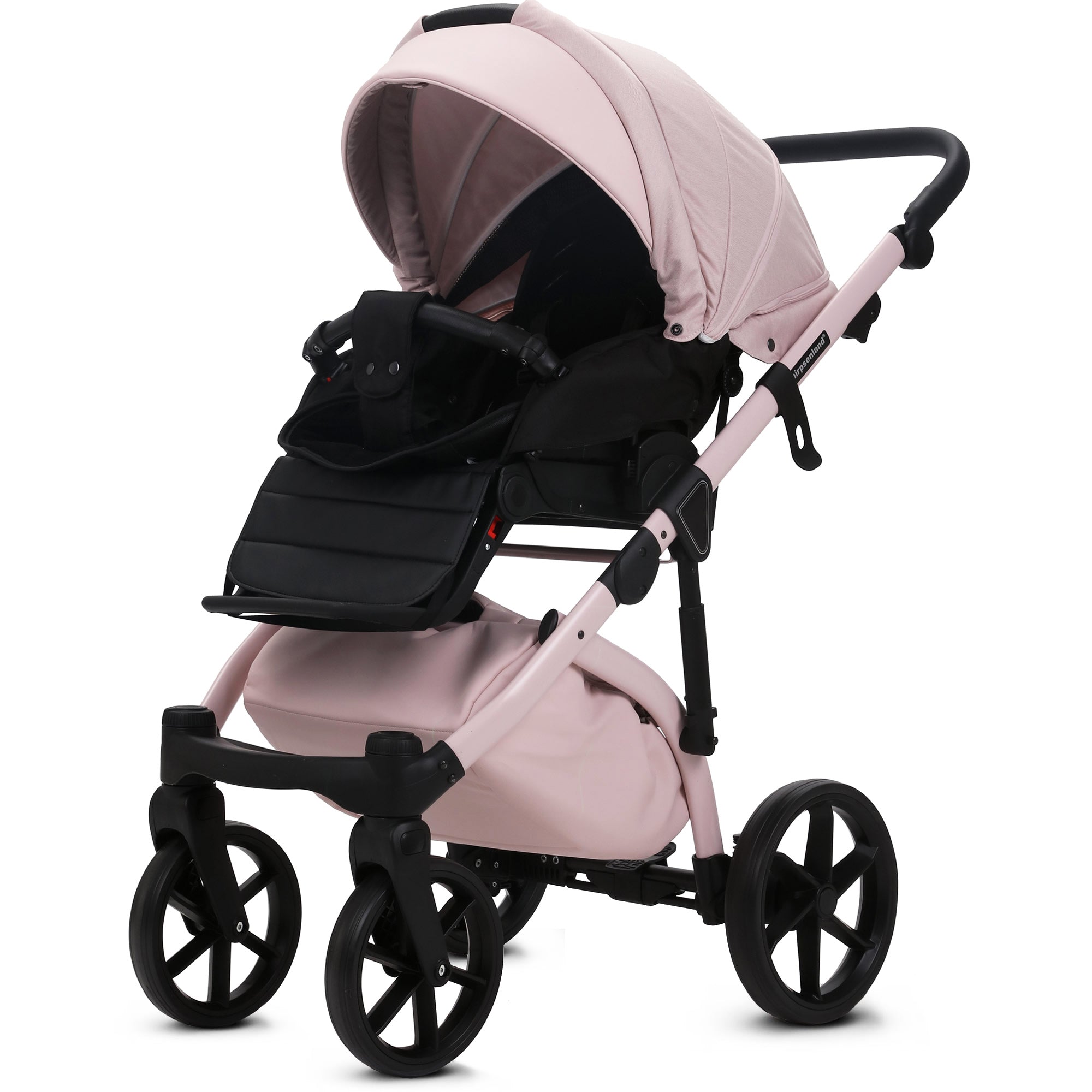 sonnensegel kinderwagen rosa Knirpsenland Lifetime Kinderwagen – Rosa (Rose Elegance Edition)