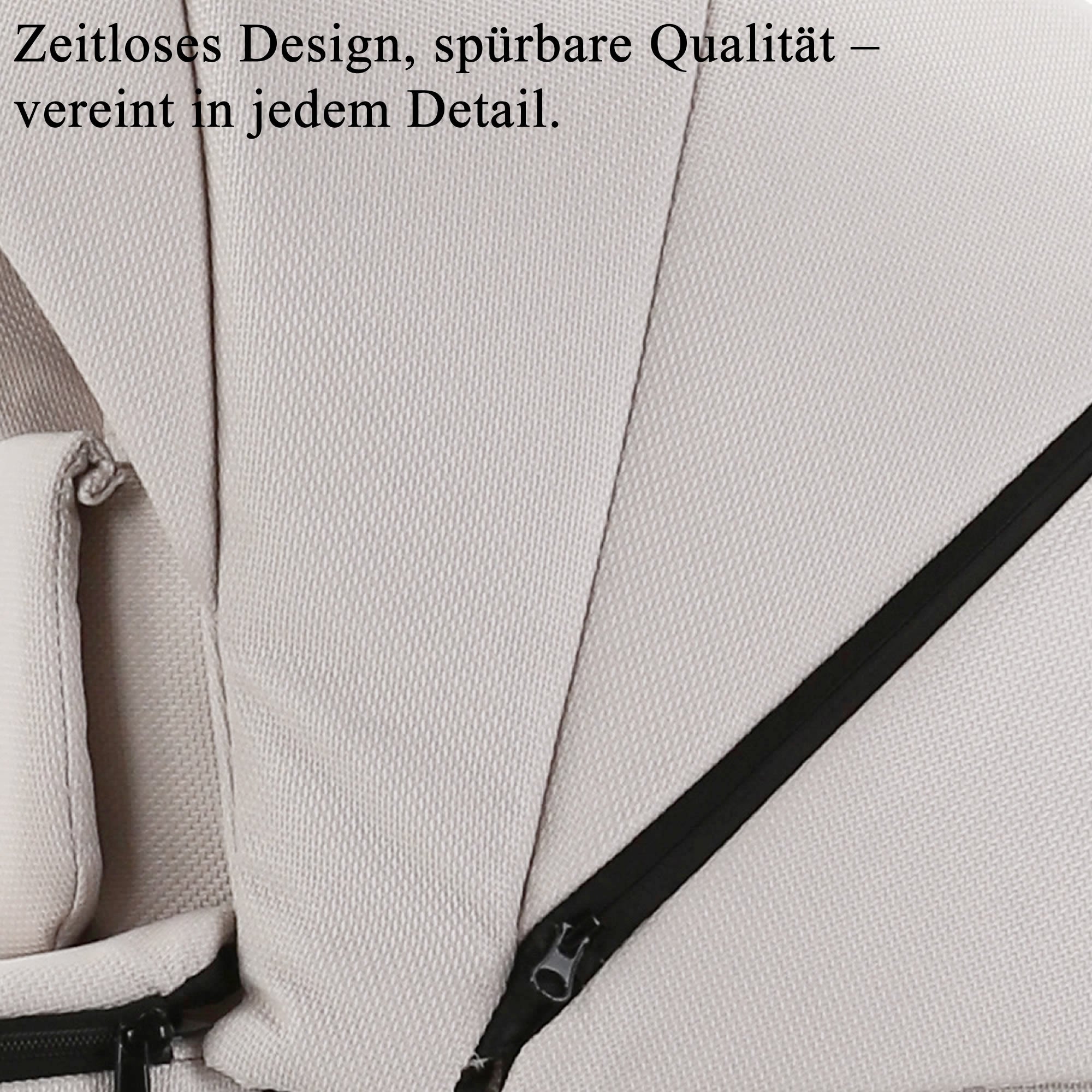 Knirpsenland Retro Style 2.0 Kinderwagen Hellbeige – neutral für Jungen & Mädchen