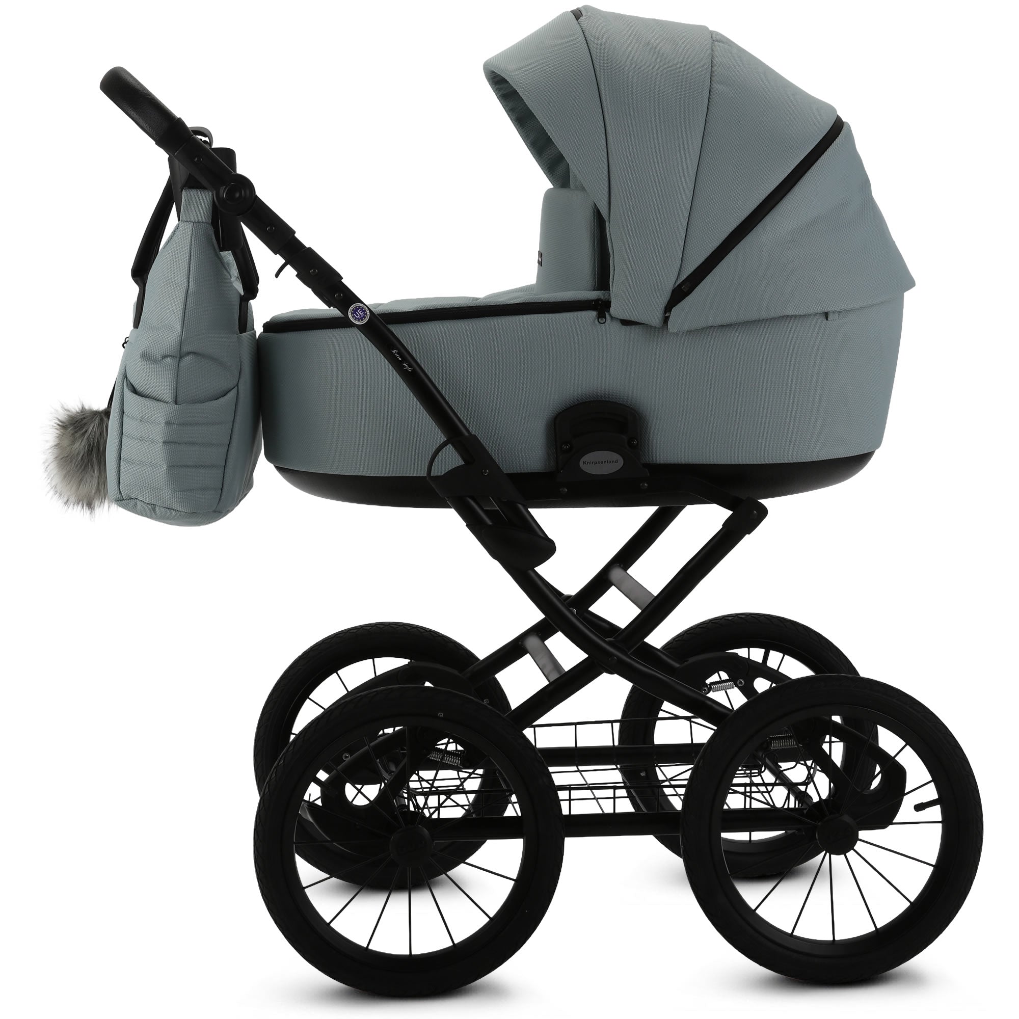 retro kinderwagen 3 in 1 Retro Kinderwagen Mint – Klassisch & Komfortabel