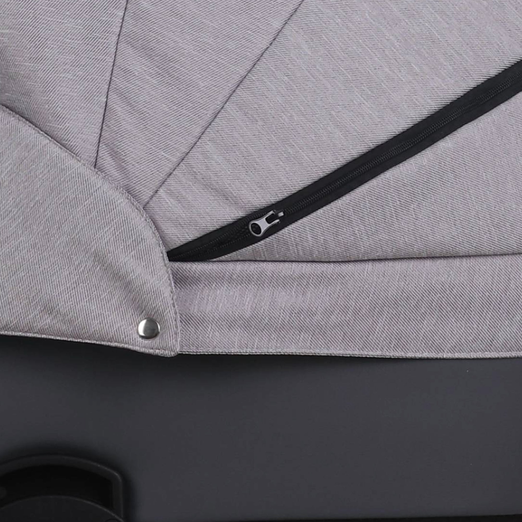 Knirpsenland Valencia Kombi Kinderwagen – Hellgrau / Dunkelgrau (Jeans-Optik)