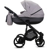 Knirpsenland Valencia Kombi Kinderwagen – Hellgrau / Dunkelgrau (Jeans-Optik)
