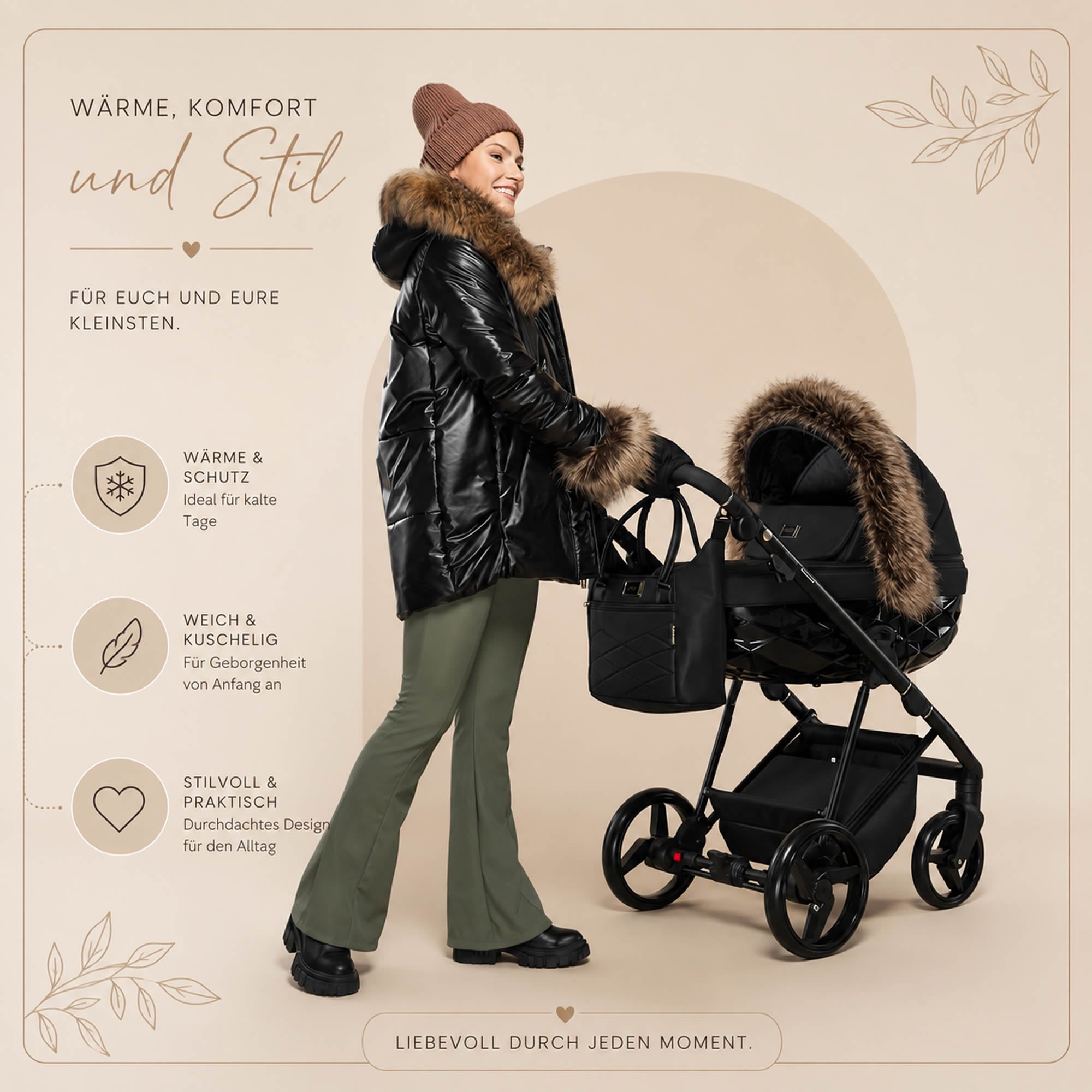 Knirpsenland Winterfußsack EVEREST – Braun (Chocolate Edition)