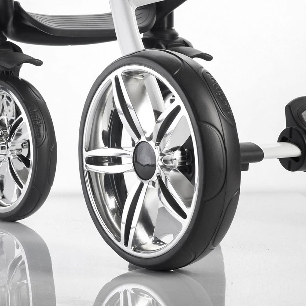 Knirpsenland stroller wheel 12.5 inch Irys Chrome / Black