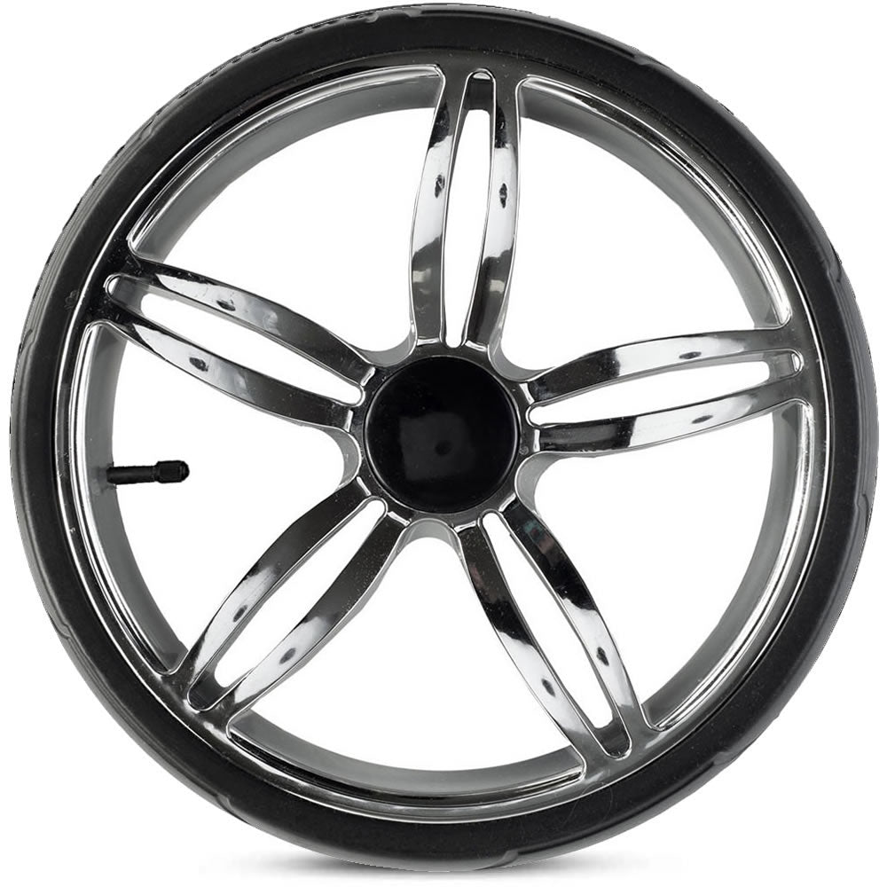 Knirpsenland stroller wheel 12.5 inch Irys Chrome / Black