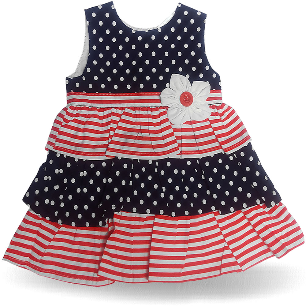 Baby Kleid Sommerkleid Punkte Streifen Rot Blau Maritim