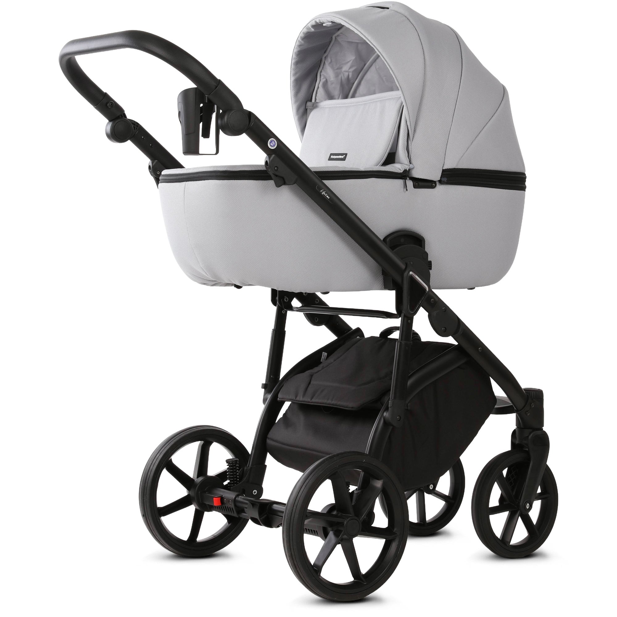 Knirpsenland Lifetime Kinderwagen – Light Grey (Urban Black Edition)