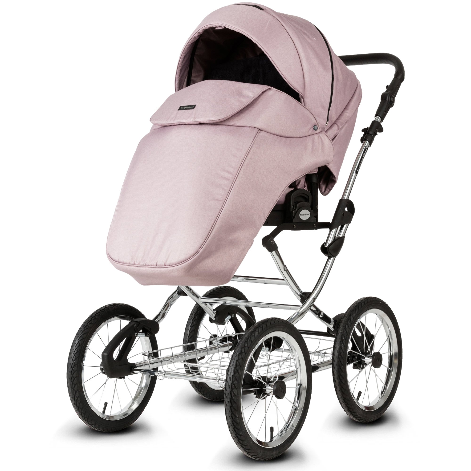 Knirpsenland Retro Style Chrome Edition Kinderwagen – Mauve Rosé