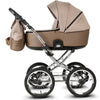 Knirpsenland Retro Style Chrome Edition Kinderwagen – Cappuccino Taupe