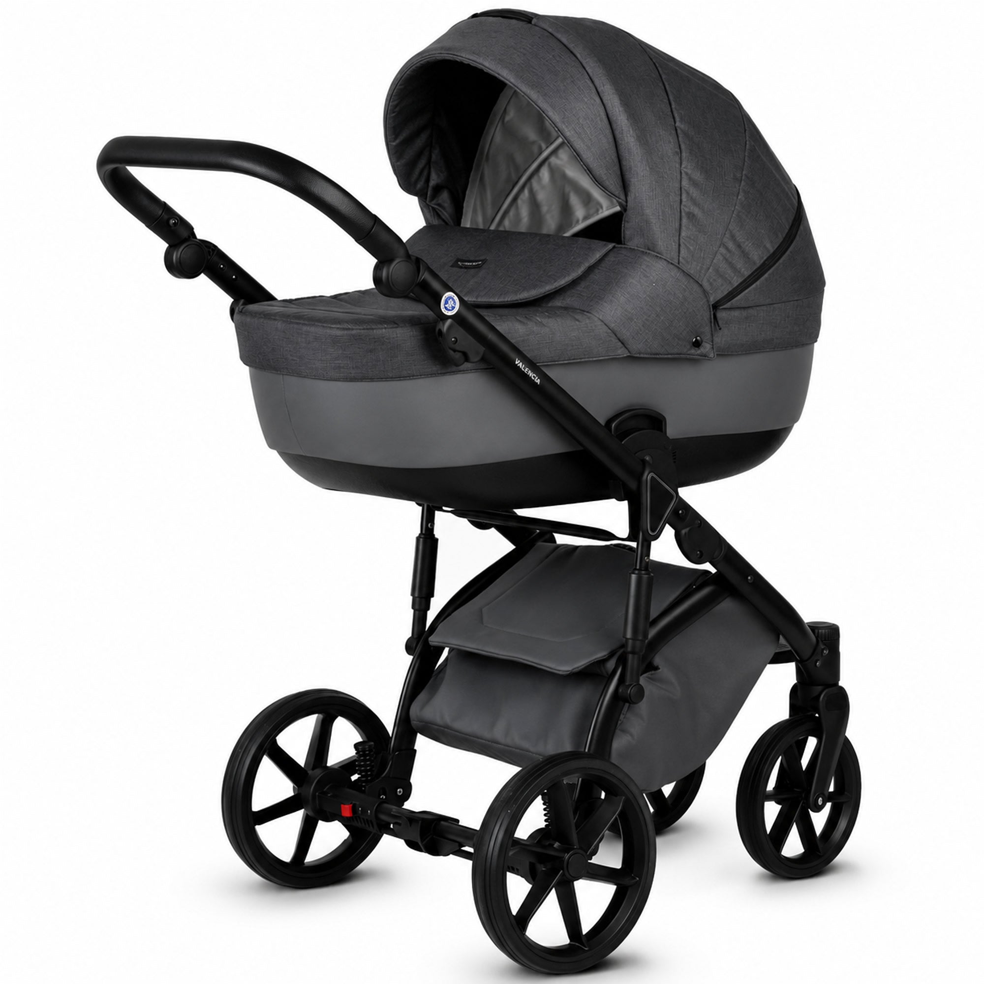 Knirpsenland Valencia Anthrazit – Kombi-Kinderwagen 2in1 mit Babywanne & Sportsitz
