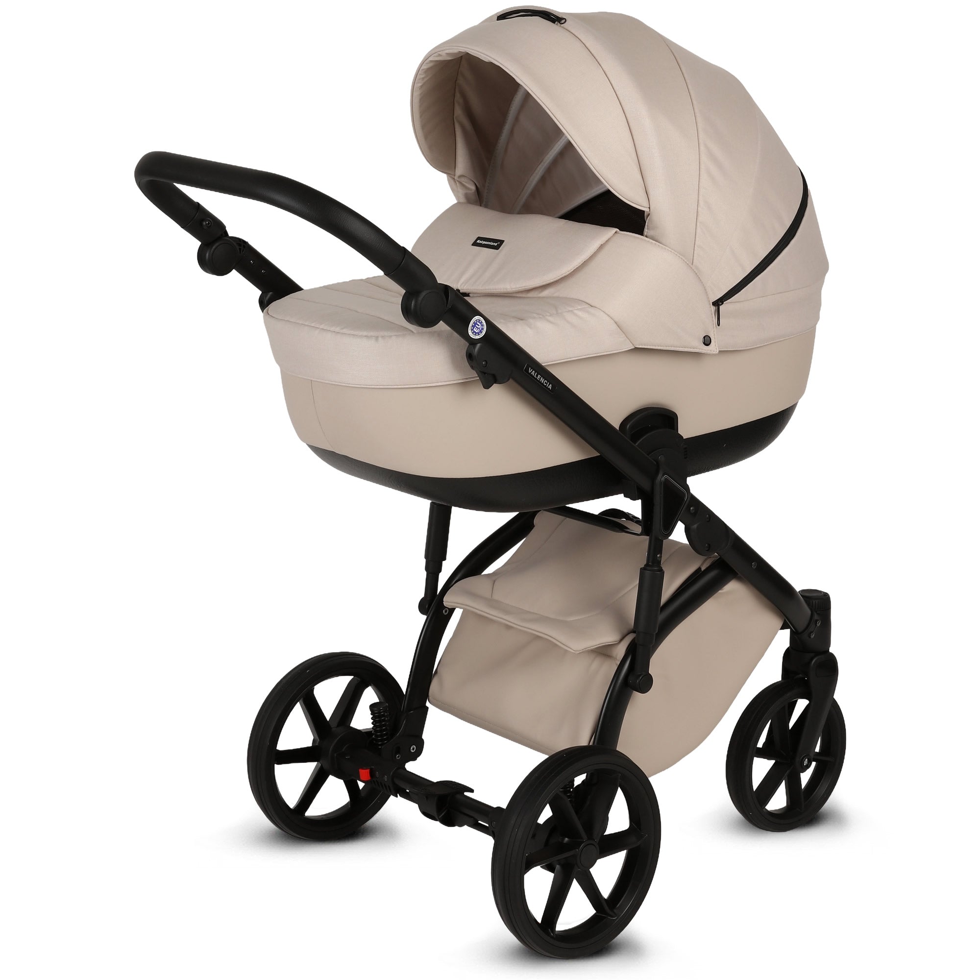 Knirpsenland Valencia Beige – Kombi-Kinderwagen 2in1 mit Babywanne & Sportsitz