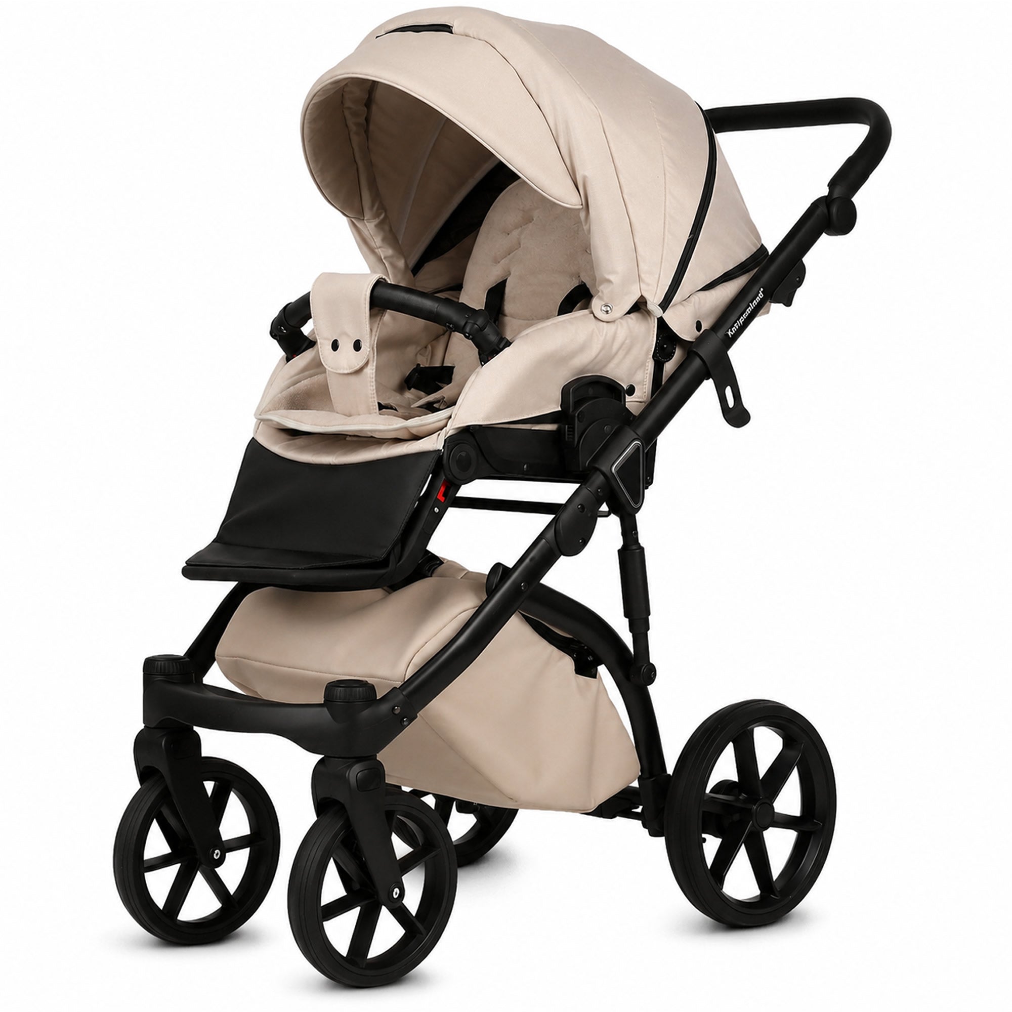 Knirpsenland Valencia Beige – Kombi-Kinderwagen 2in1 mit Babywanne & Sportsitz