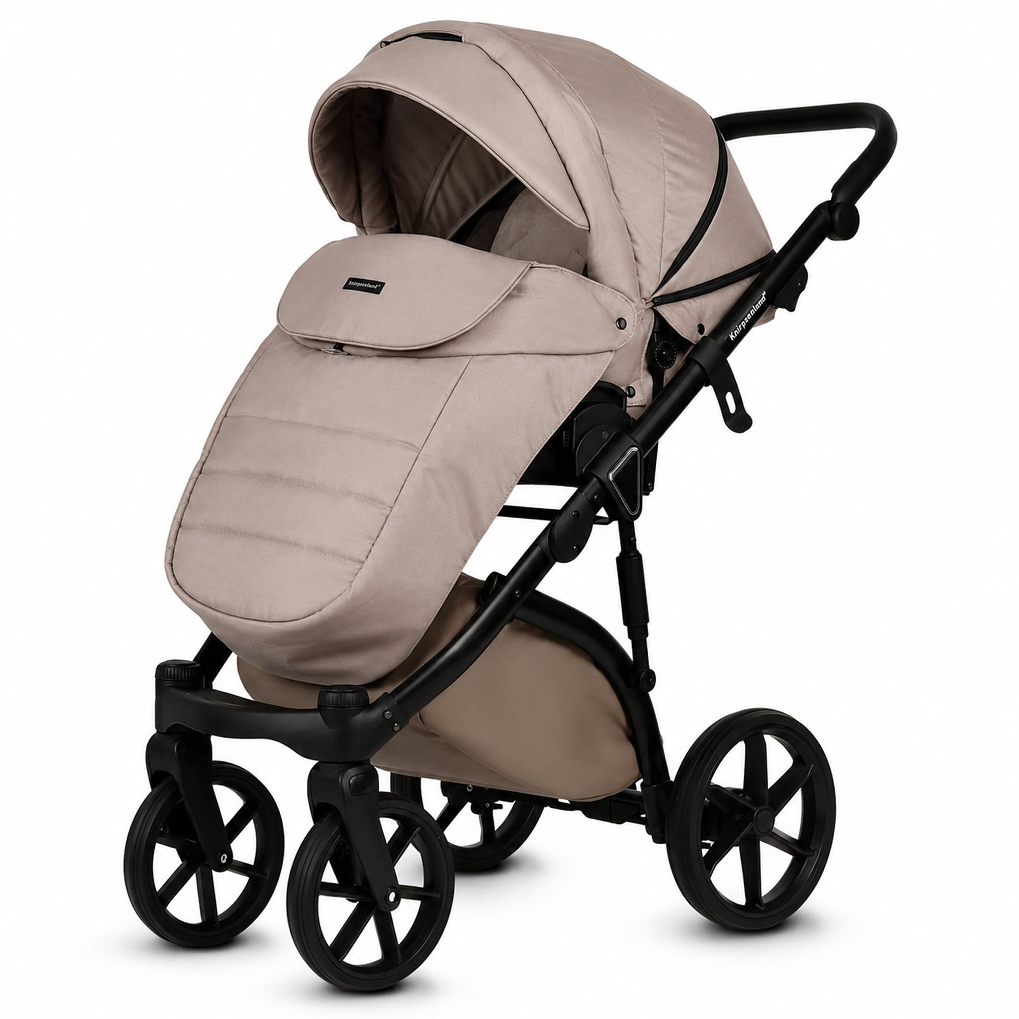 Knirpsenland Valencia Cappuccino – Kombi-Kinderwagen 2in1 mit Babywanne & Sportsitz