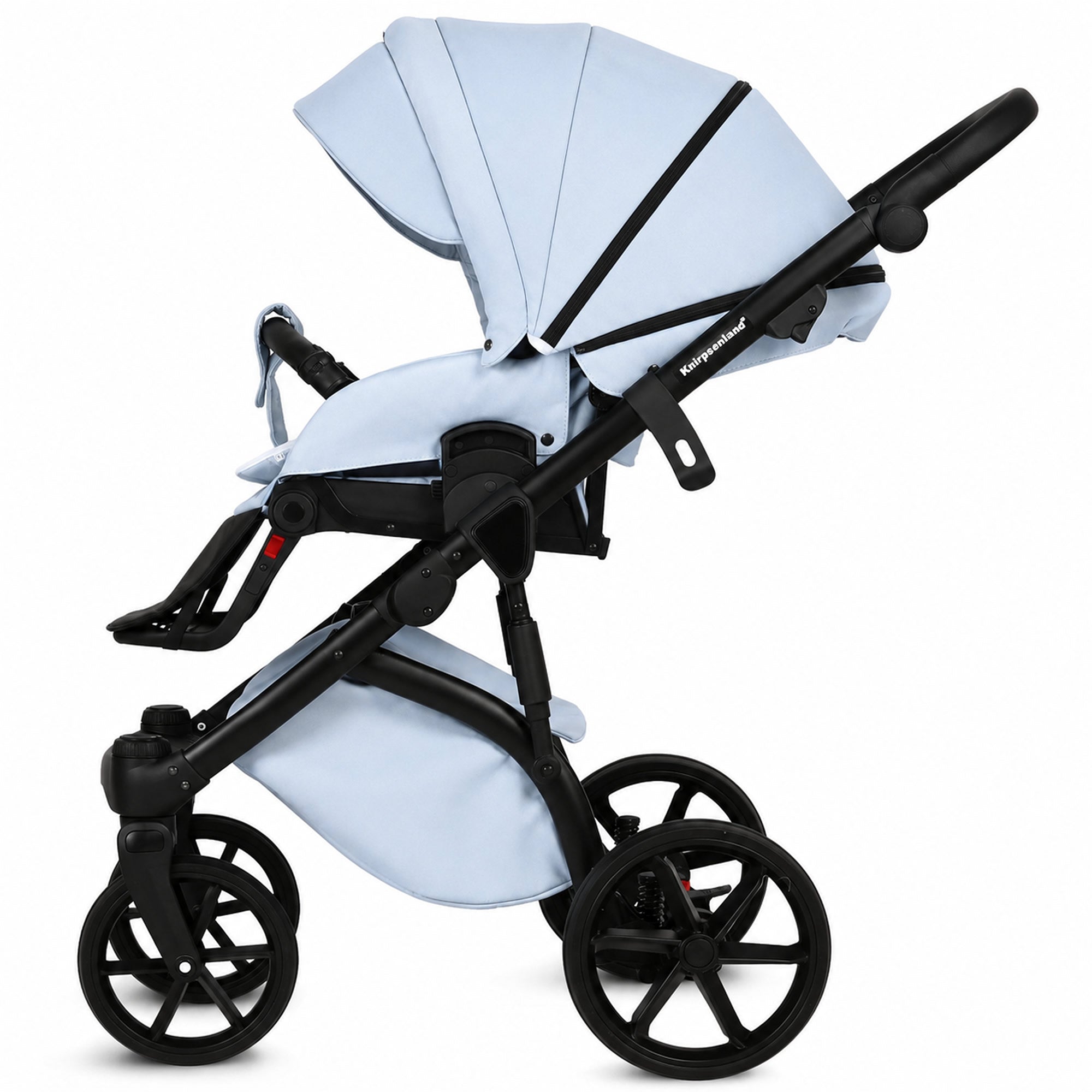 Knirpsenland Valencia Sky (Hellblau) – Kombi-Kinderwagen 2in1 mit Babywanne & Sportsitz