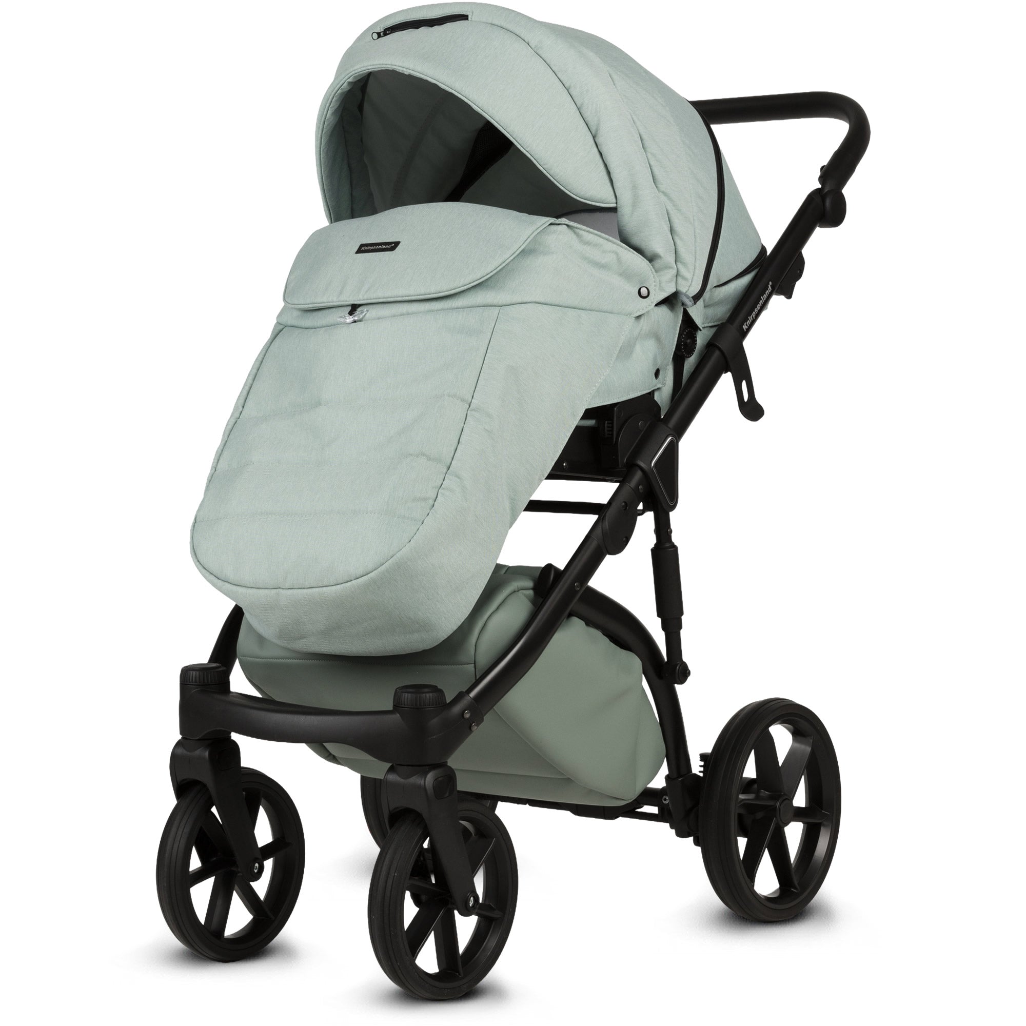 Knirpsenland Valencia Mint – Kombi-Kinderwagen 2in1 mit Babywanne & Sportsitz