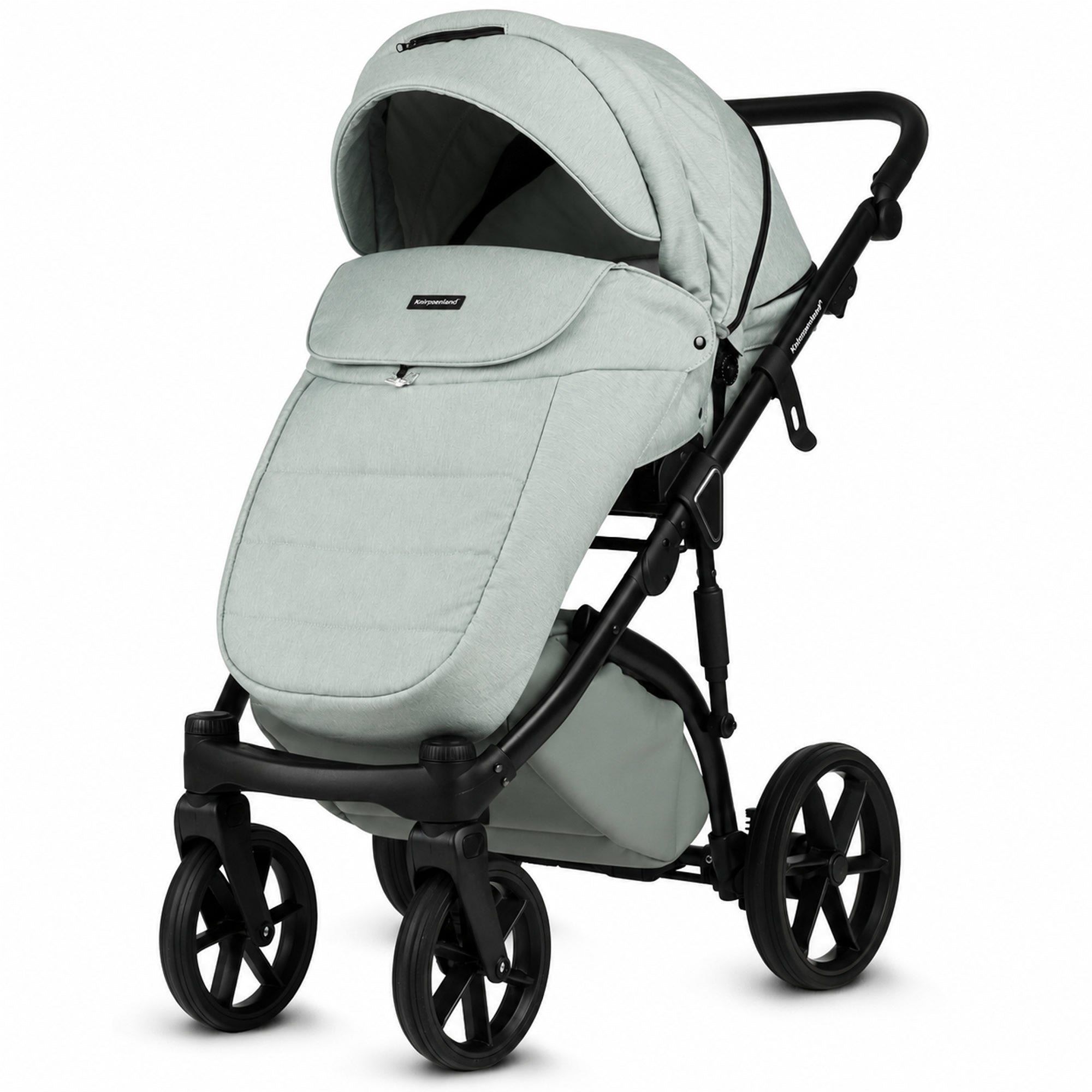 Knirpsenland Valencia Mint – Kombi-Kinderwagen 2in1 mit Babywanne & Sportsitz