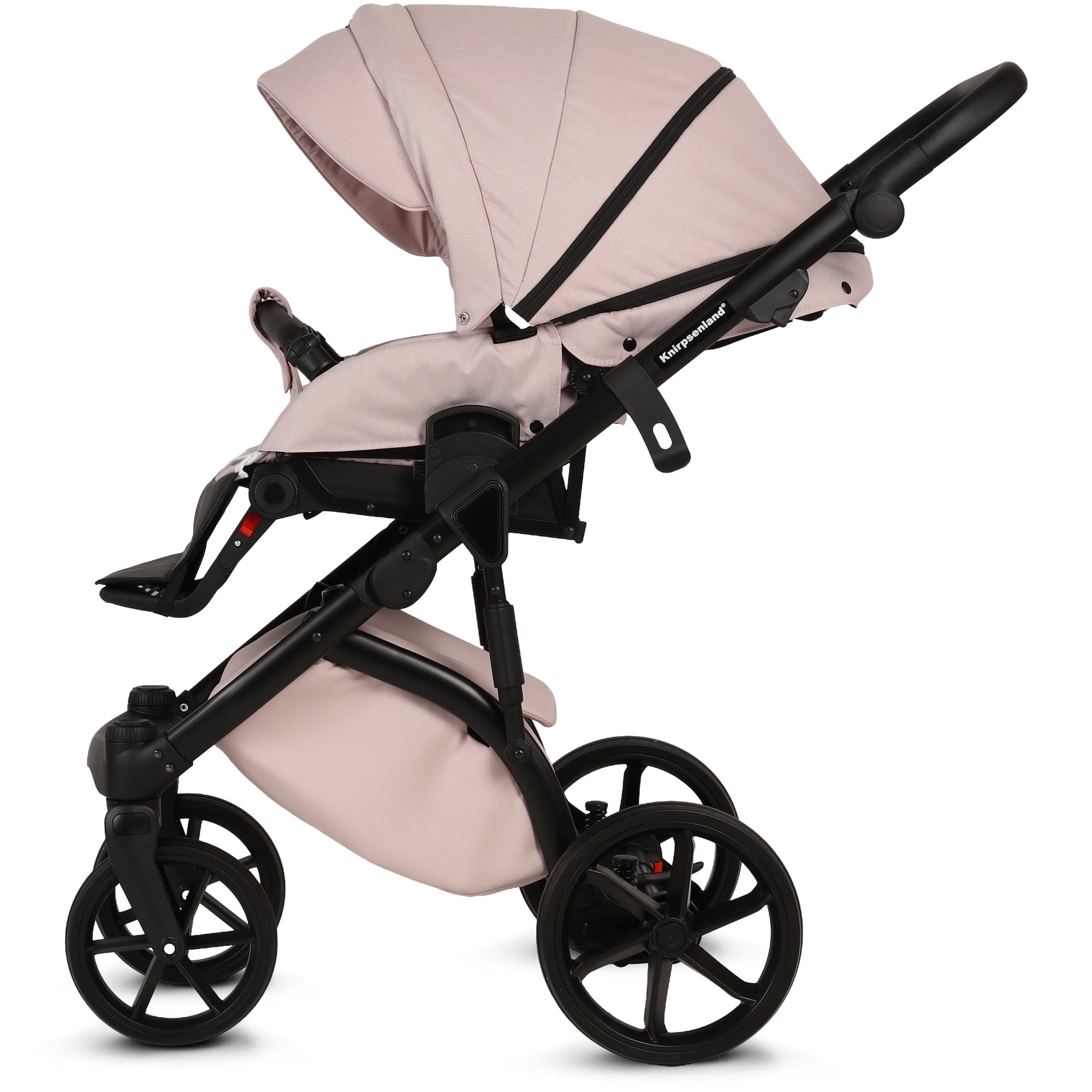 Knirpsenland Valencia Rosa – Kombi-Kinderwagen 2in1 mit Babywanne & Sportsitz