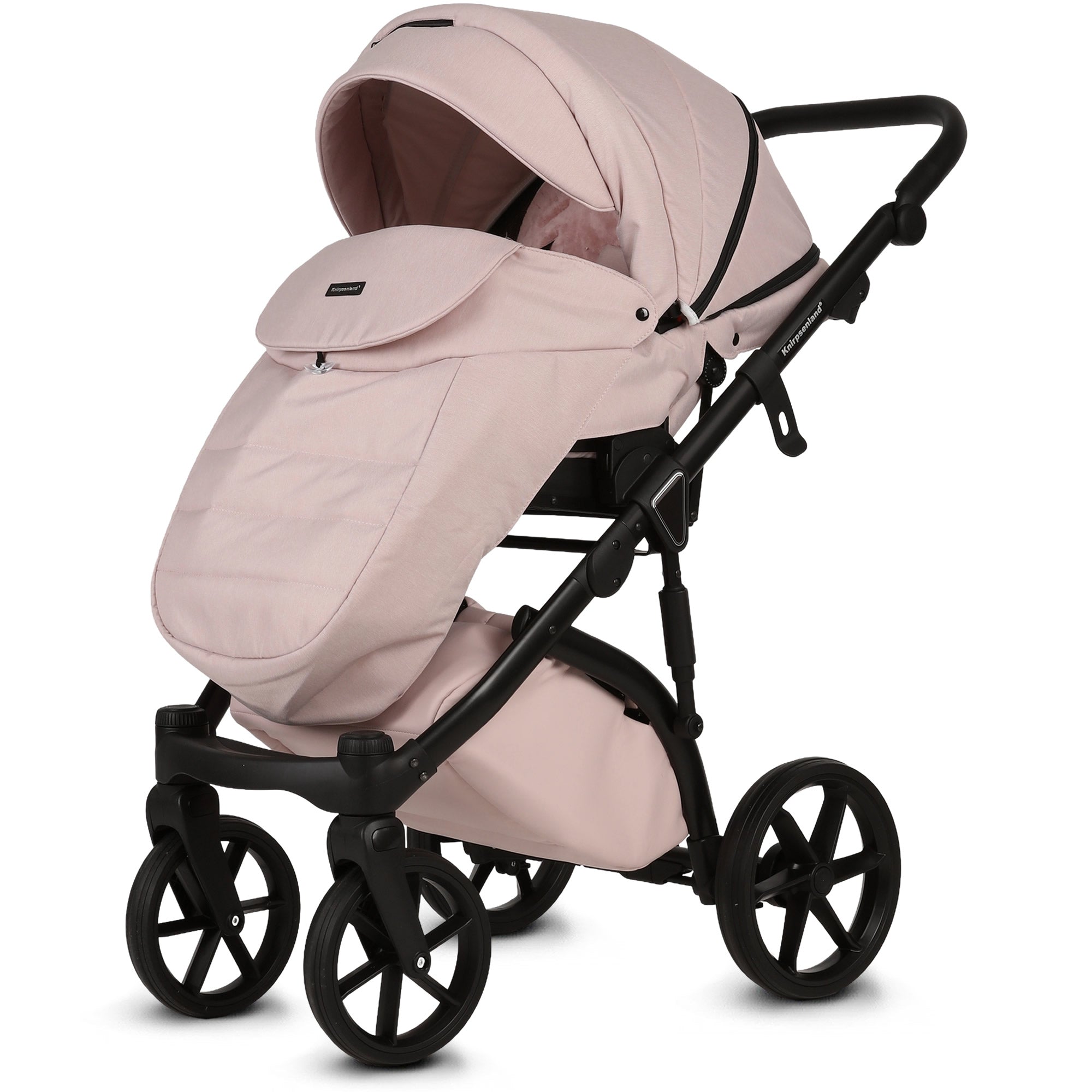 Knirpsenland Valencia Rosa – Kombi-Kinderwagen 2in1 mit Babywanne & Sportsitz