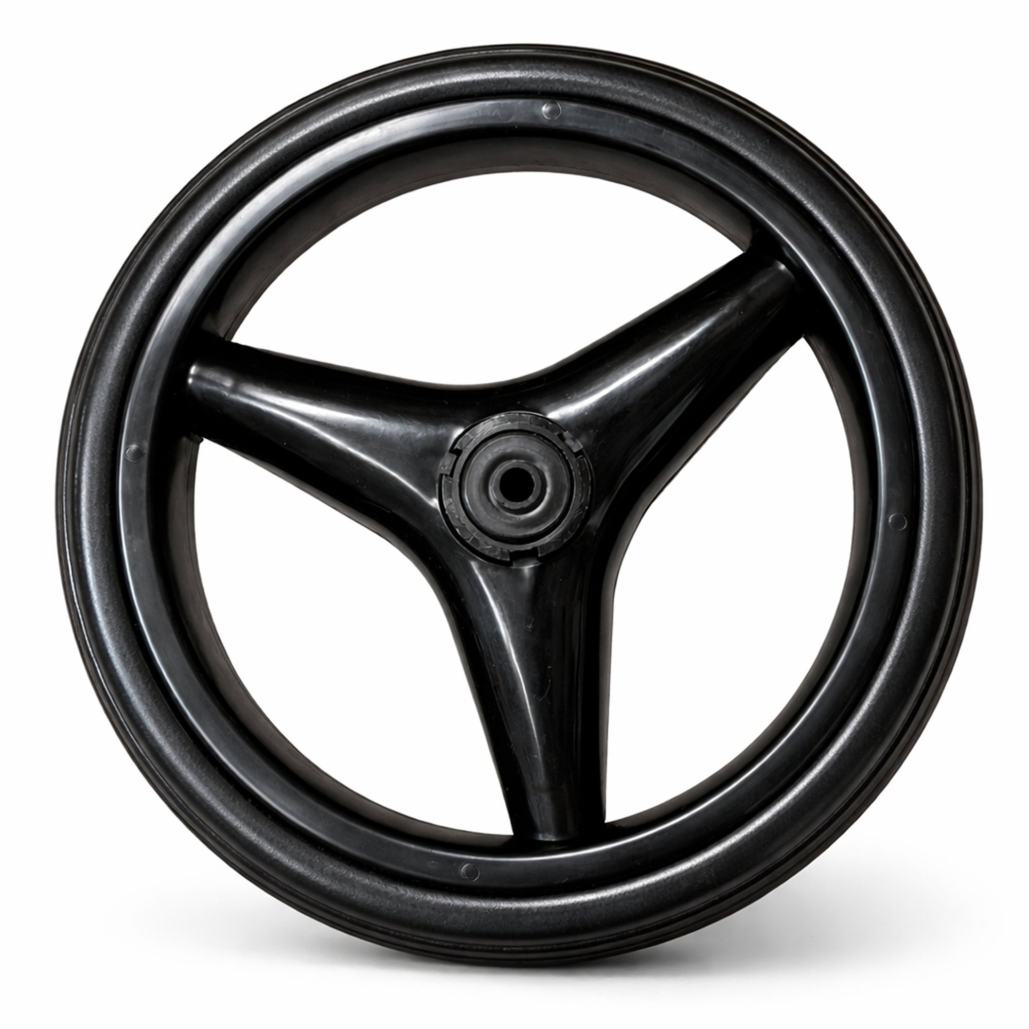 Knirpsenland Kinderwagenrad 10 Zoll City Foam Comfort - Schwarz