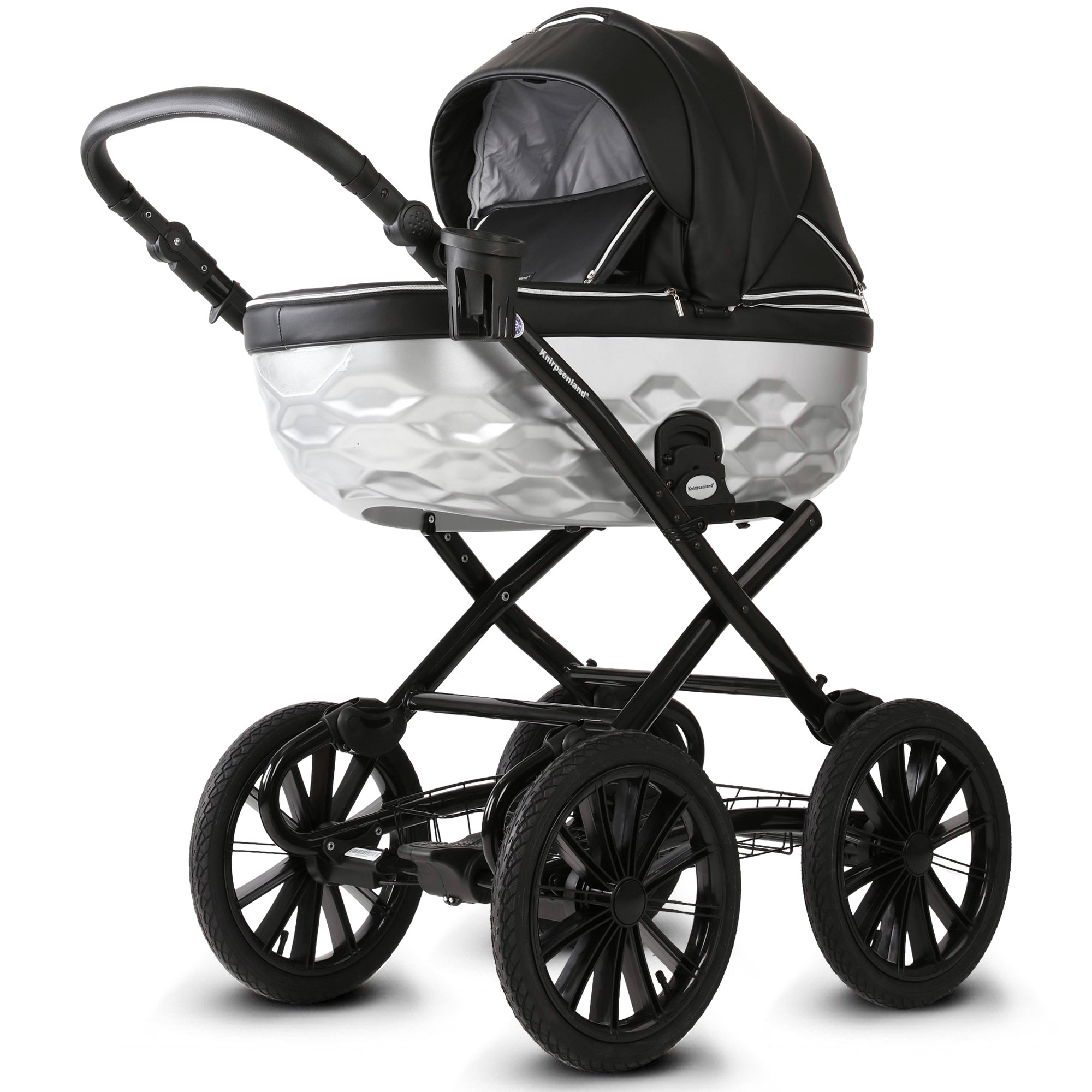 Knirpsenland Retro Exclusive Kinderwagen – Onyx Silver
