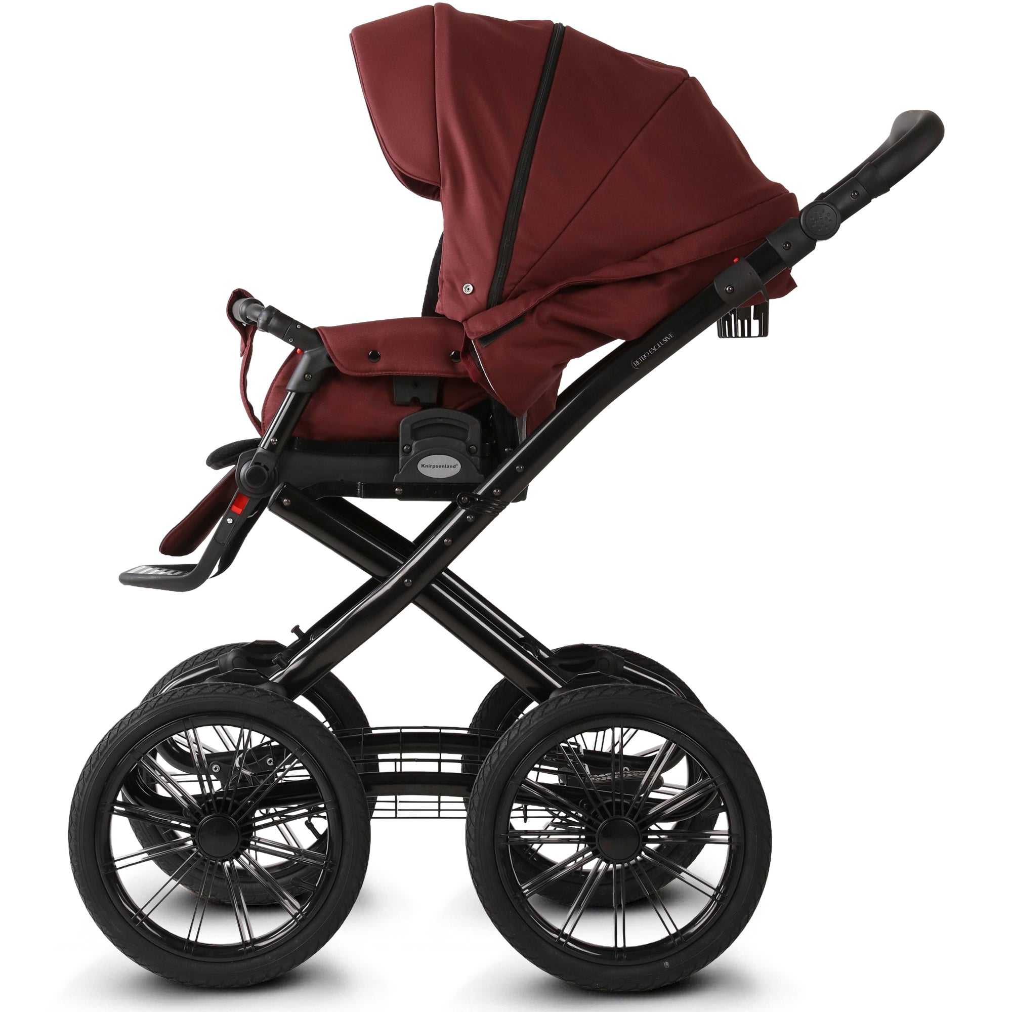 Knirpsenland Retro Exclusive Kinderwagen Bordeaux Rot – Ruby