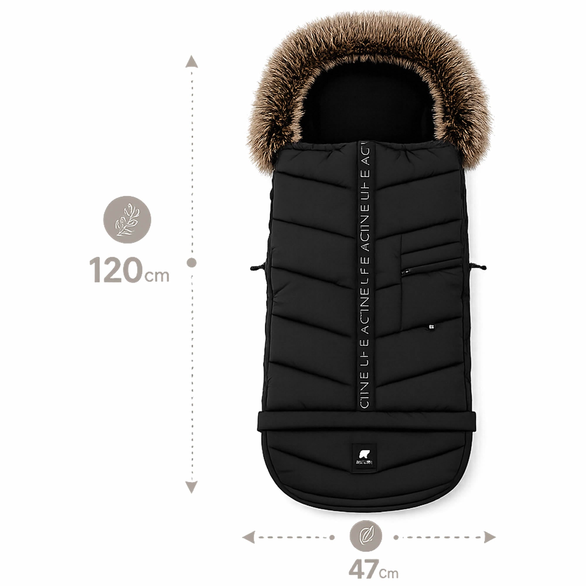 Knirpsenland Winterfußsack EVEREST – Grau (Stone Grey Edition)
