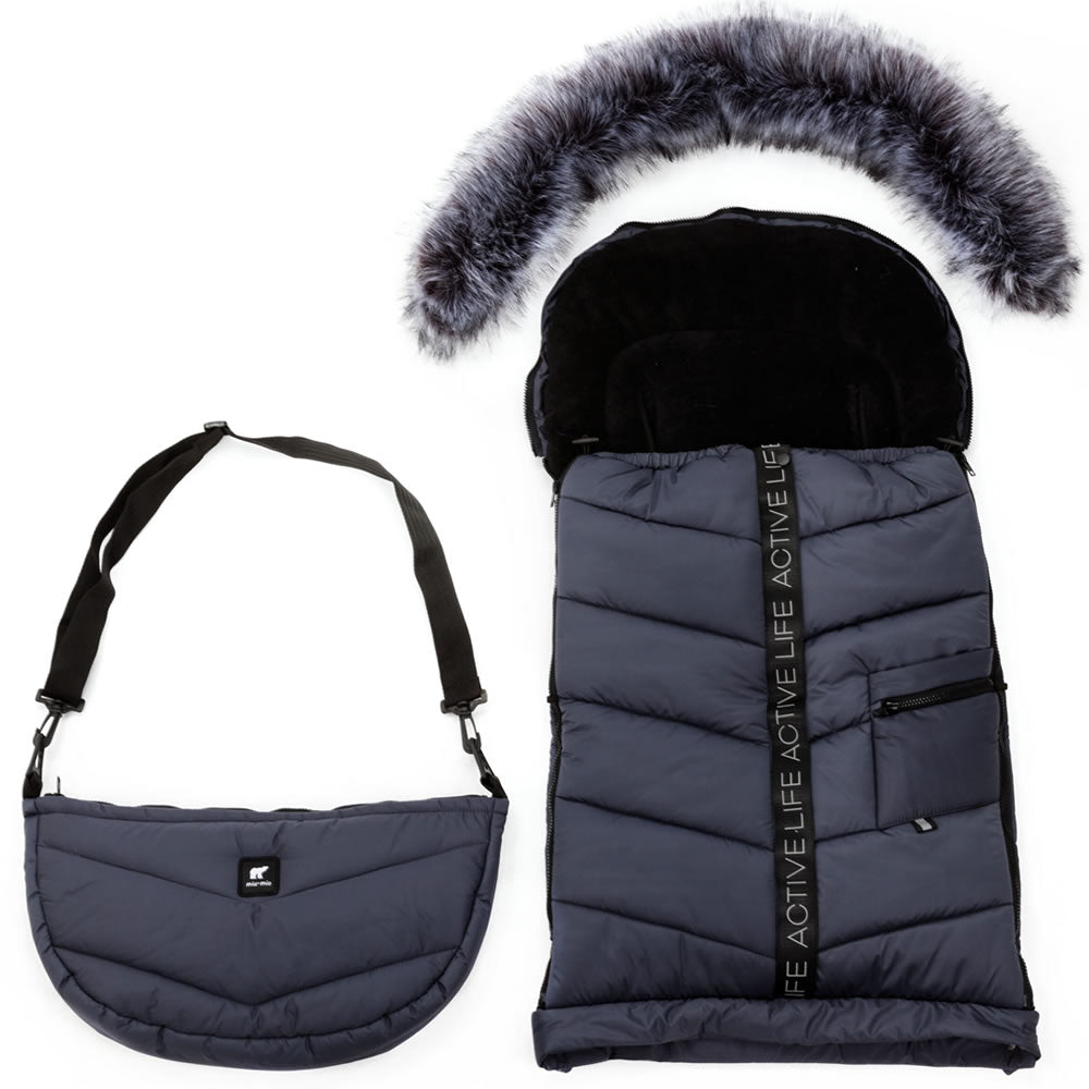 Knirpsenland Winterfußsack EVEREST Schwarz