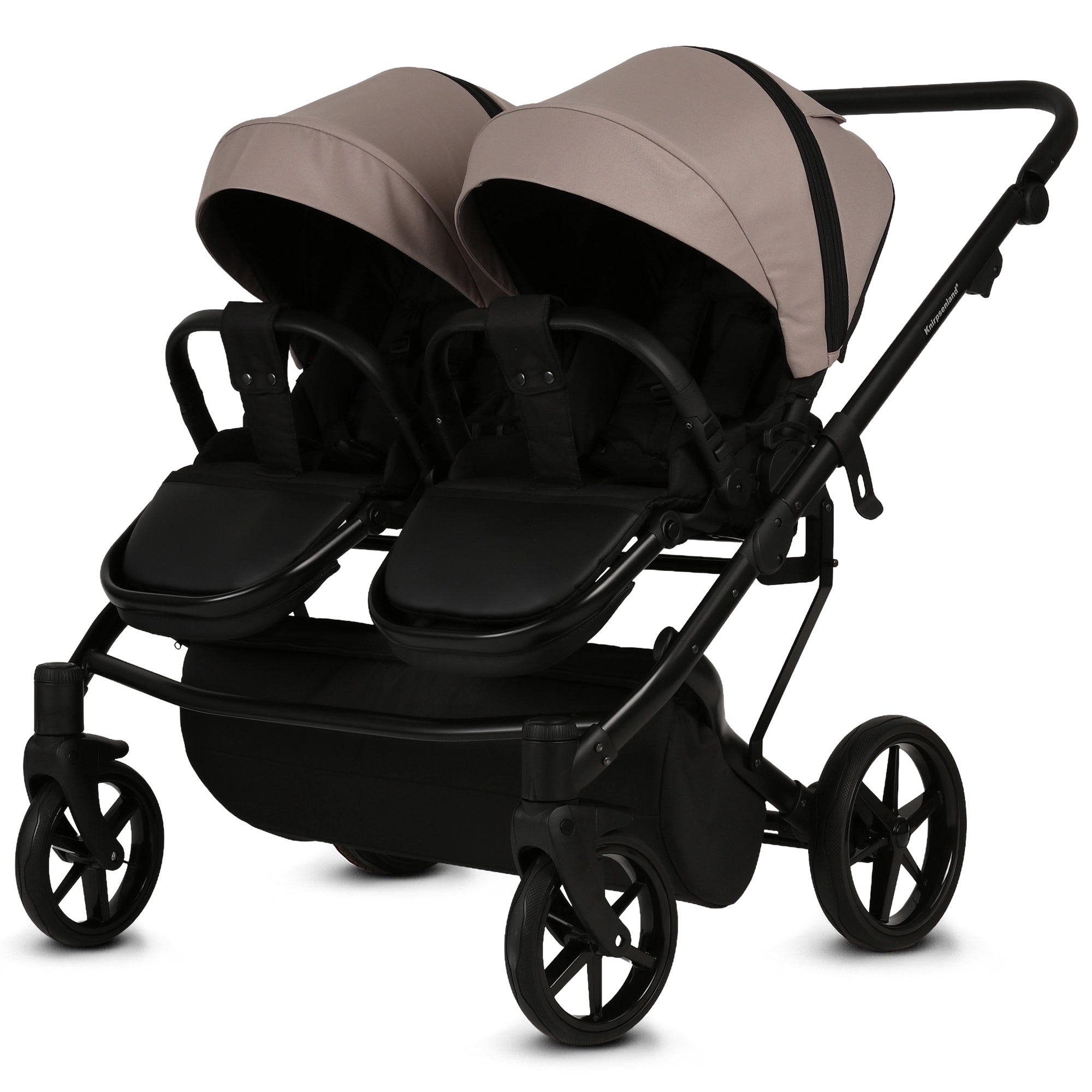 Knirpsenland Marbella Duo Cappuccino – Zwillings- & Geschwisterkinderwagen