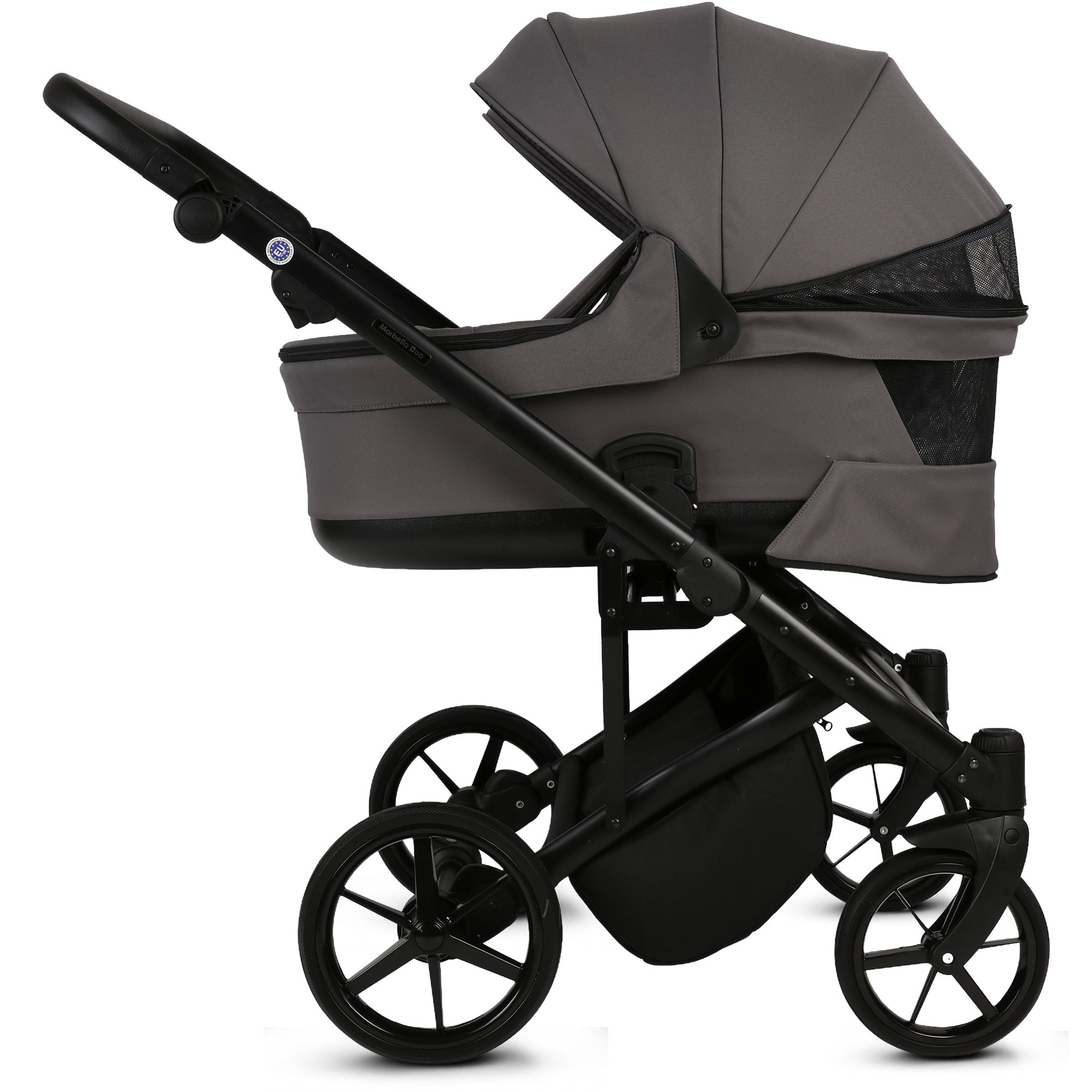 Knirpsenland Marbella Duo Graphitgrau – Zwillings- & Geschwisterkinderwagen