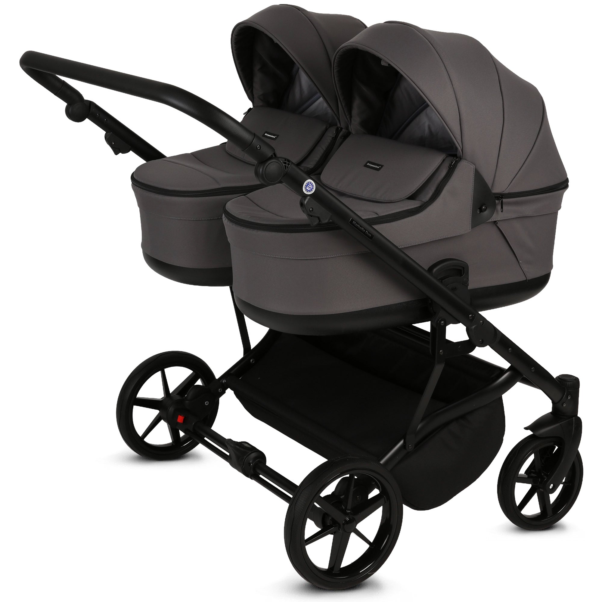 Knirpsenland Marbella Duo Graphitgrau – Zwillings- & Geschwisterkinderwagen
