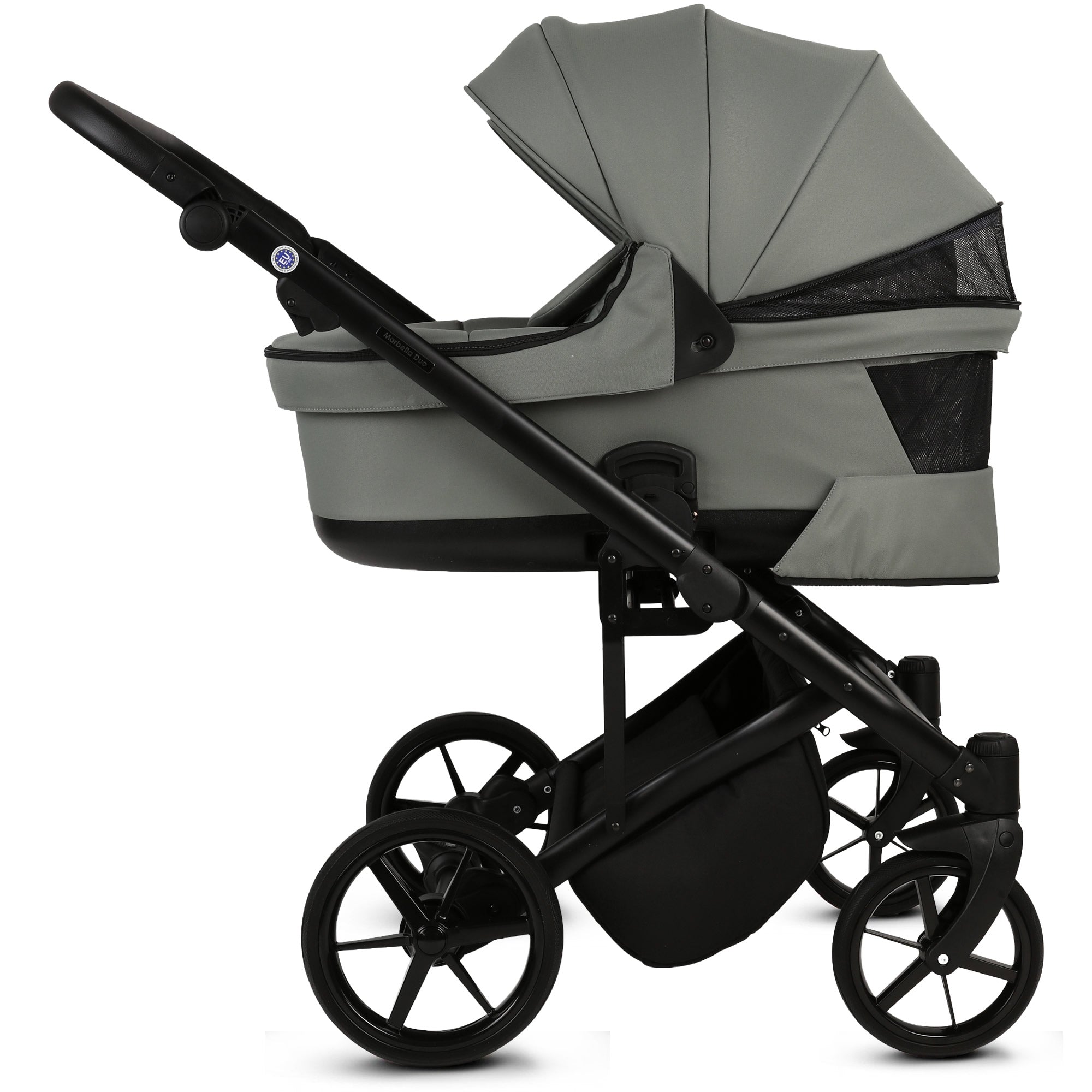 Knirpsenland Marbella Duo Salbeigrün – Zwillings- & Geschwisterkinderwagen