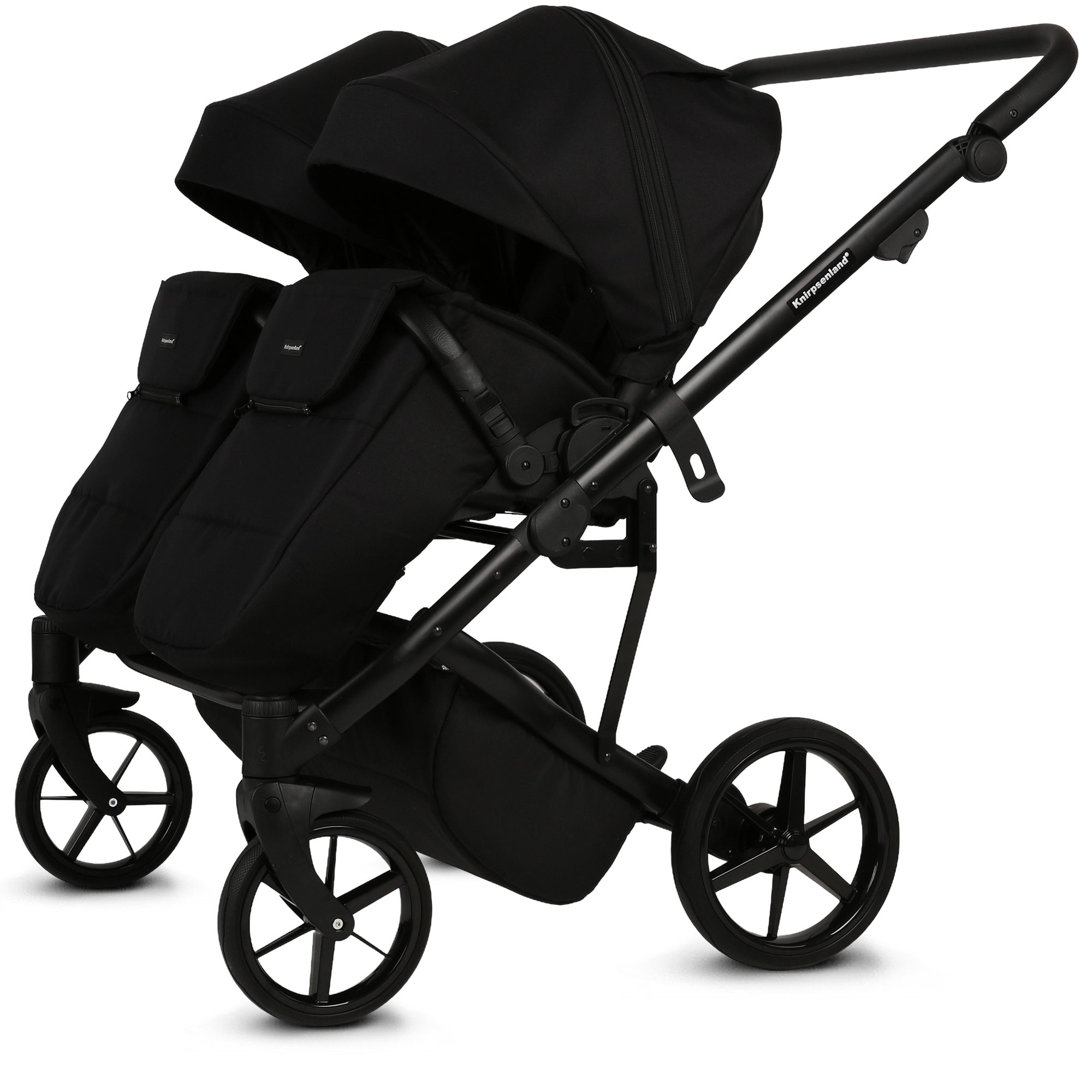 Knirpsenland Marbella Duo Schwarz – Zwillings- & Geschwisterkinderwagen