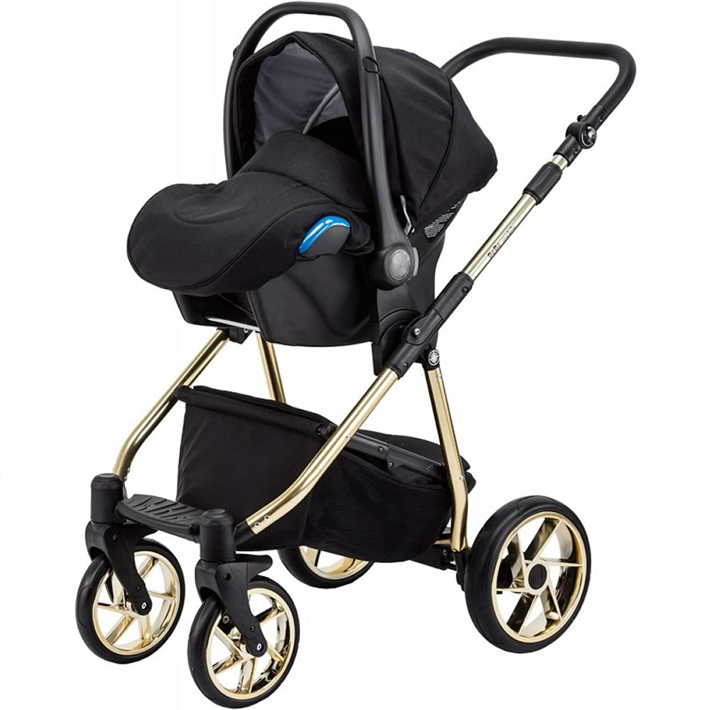 Discount Teutonia Cosmo Black Kombi-Kinderwagen + Maxi Cosi Pebble schwarz