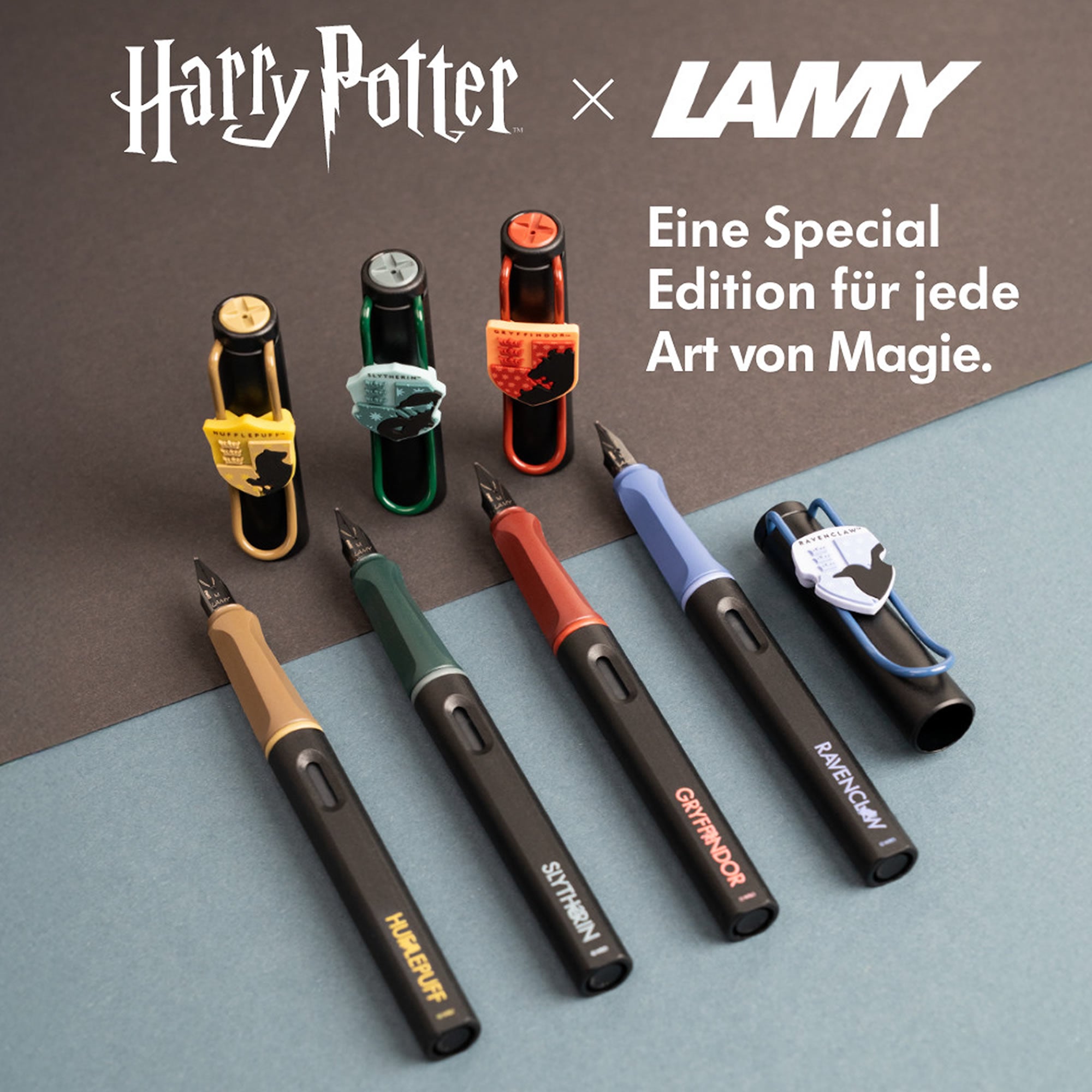 LAMY Safari Harry Potter Füllfederhalter Set – 4 Häuser Edition
