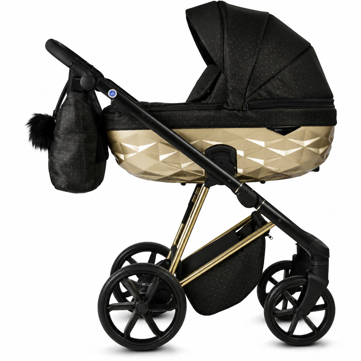 Milano Gold Schwarz Kinderwagen – Limited Edition