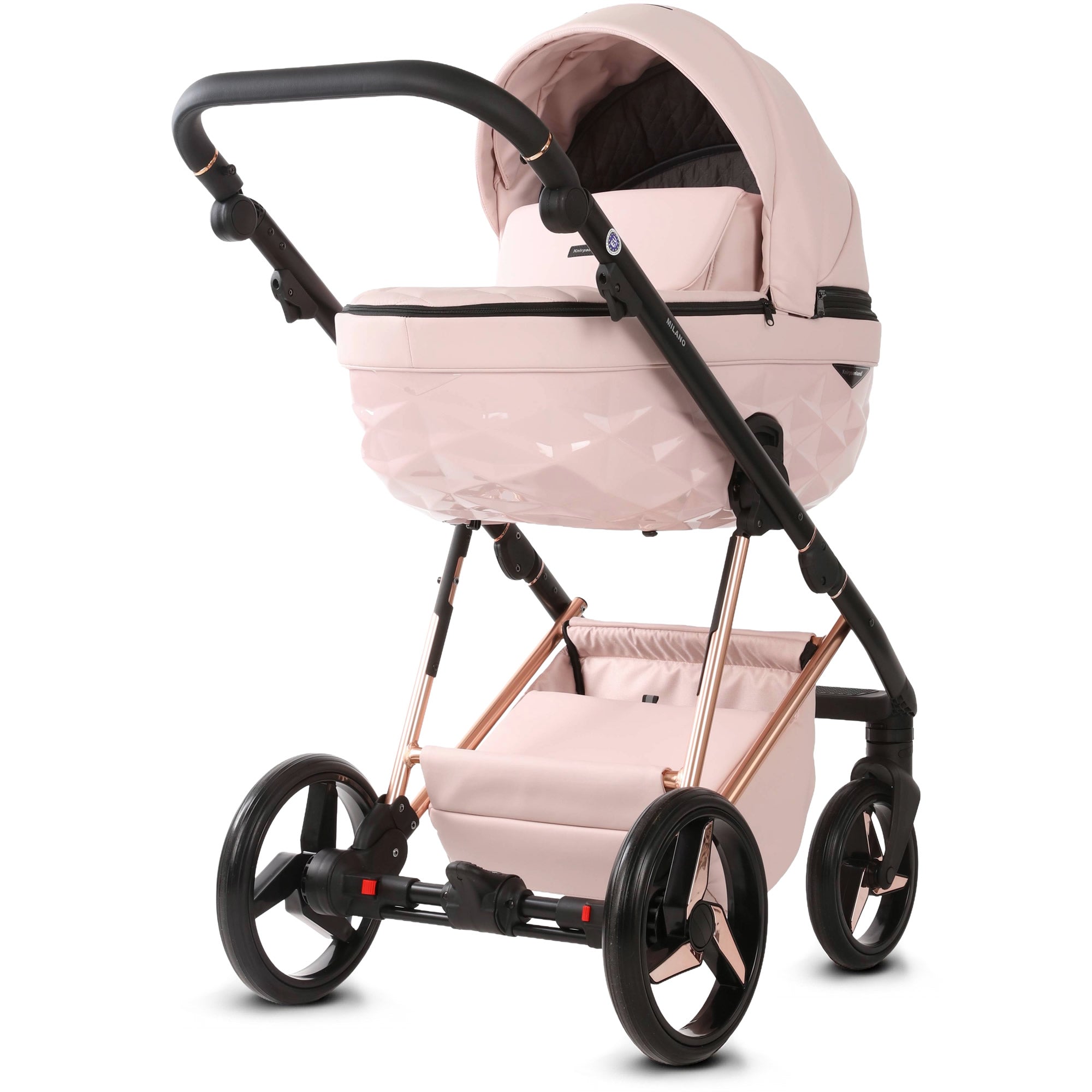 Luxus Kombi-Kinderwagen Milano Rosa – Limited Edition – Süßer Mädchentraum von Knirpsenland