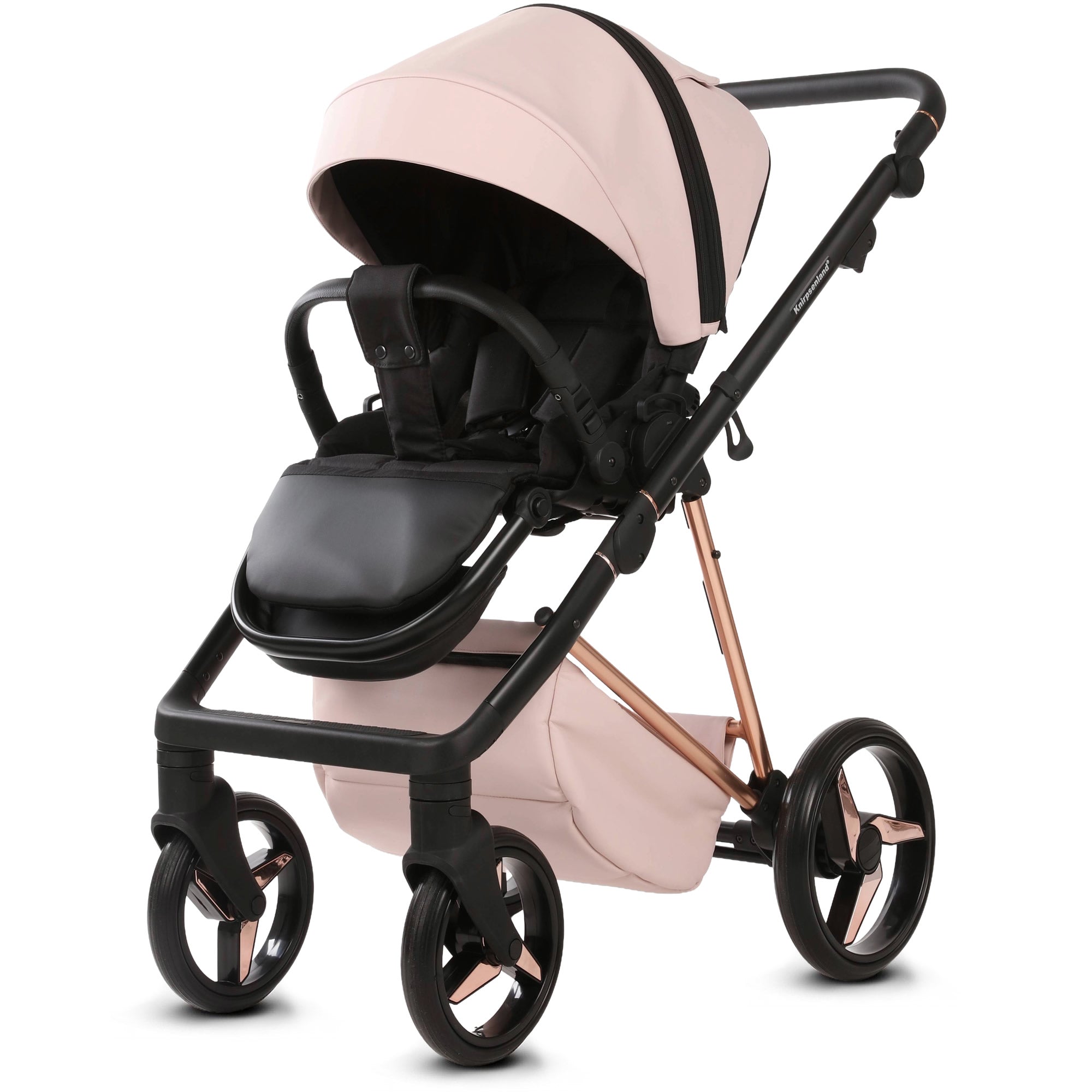 Luxus Kombi-Kinderwagen Milano Rosa – Limited Edition – Süßer Mädchentraum von Knirpsenland