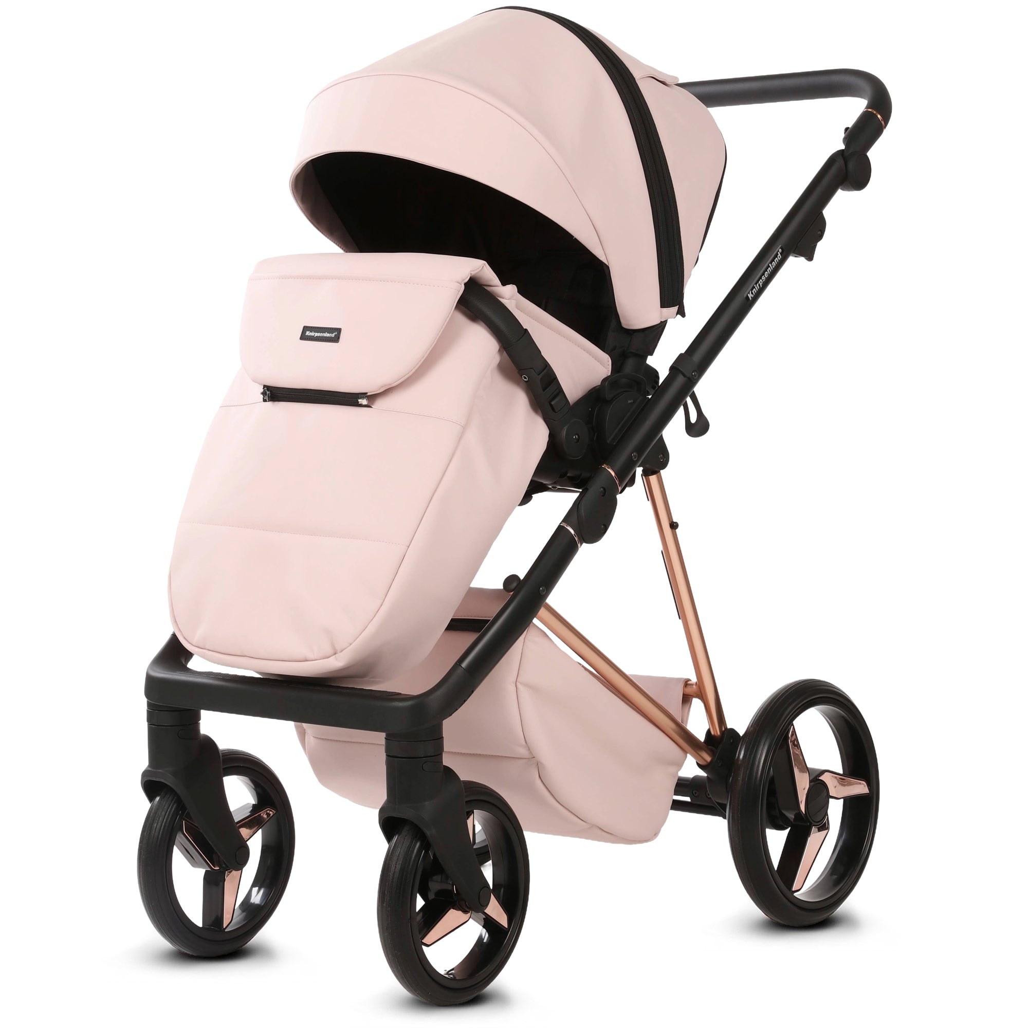 Luxus Kombi-Kinderwagen Milano Rosa – Limited Edition – Süßer Mädchentraum von Knirpsenland