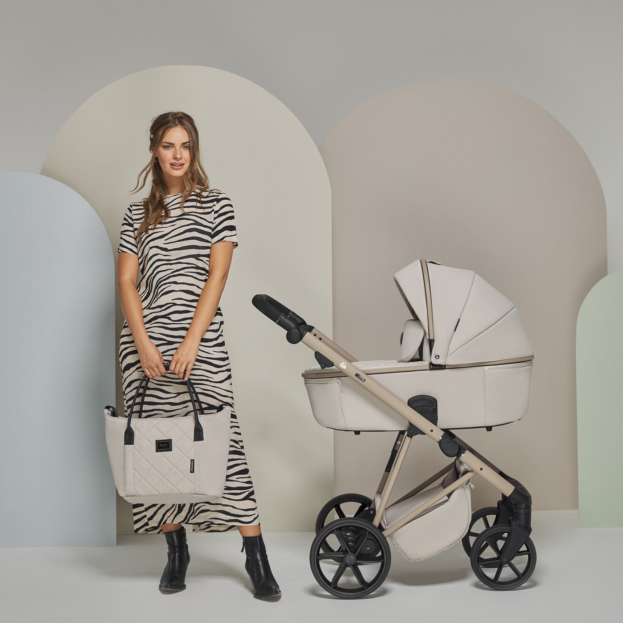 Luxus Kombikinderwagen Merida Beige (Vanille) – Eleganz & Stil von Knirpsenland