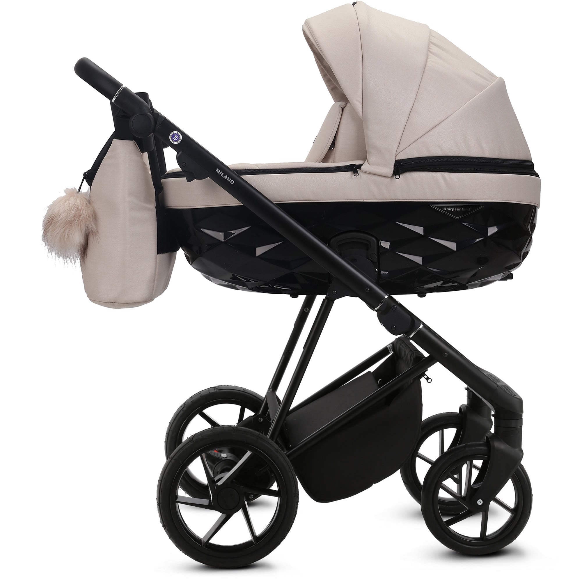 Luxus Kombi-Kinderwagen Milano von Knirpsenland Beige