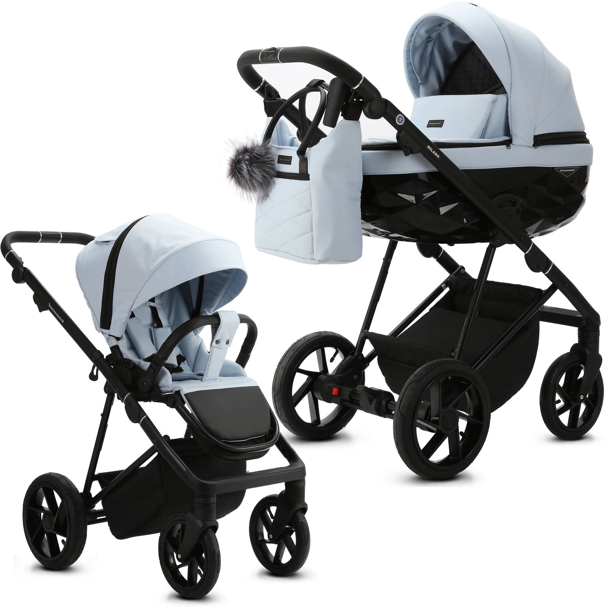 Luxus Kombi Kinderwagen Milano Knirpsenland