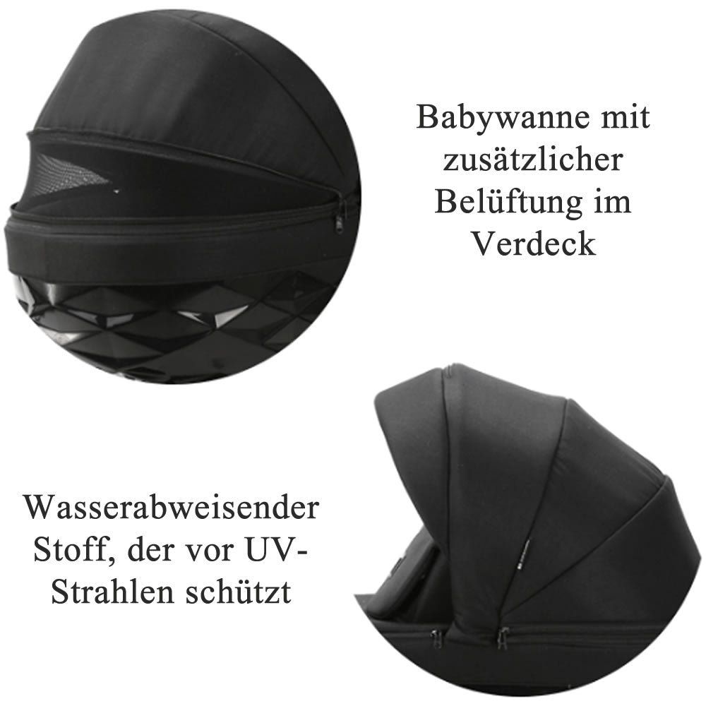 Luxus Kombi Kinderwagen Milano Knirpsenland