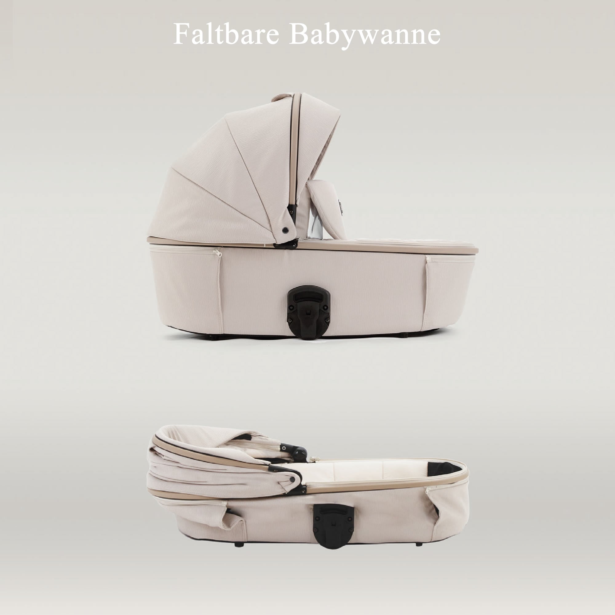 Luxus Kombikinderwagen Merida Taupe – Eleganz & Komfort von Knirpsenland