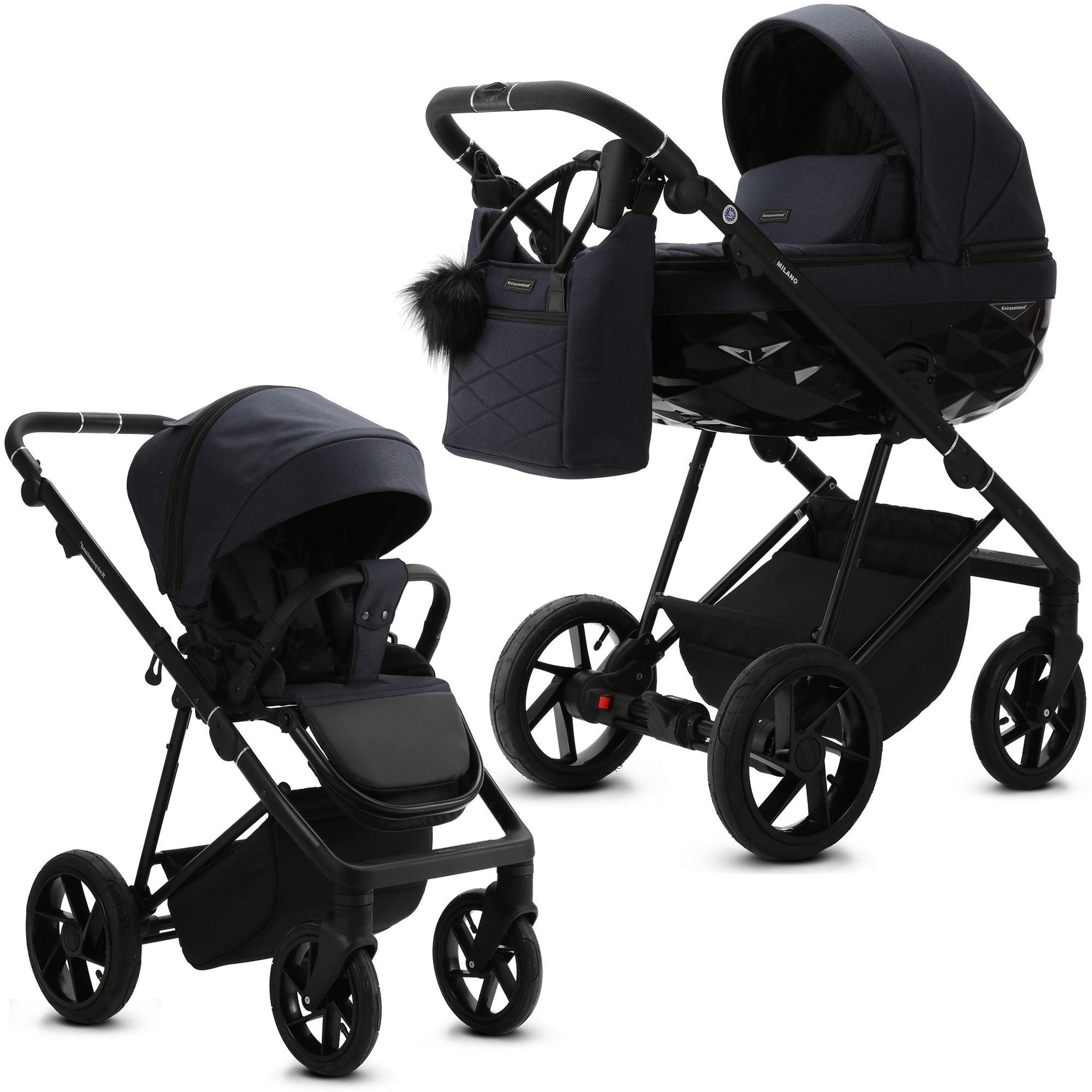 Luxus Kombi Kinderwagen Milano Knirpsenland