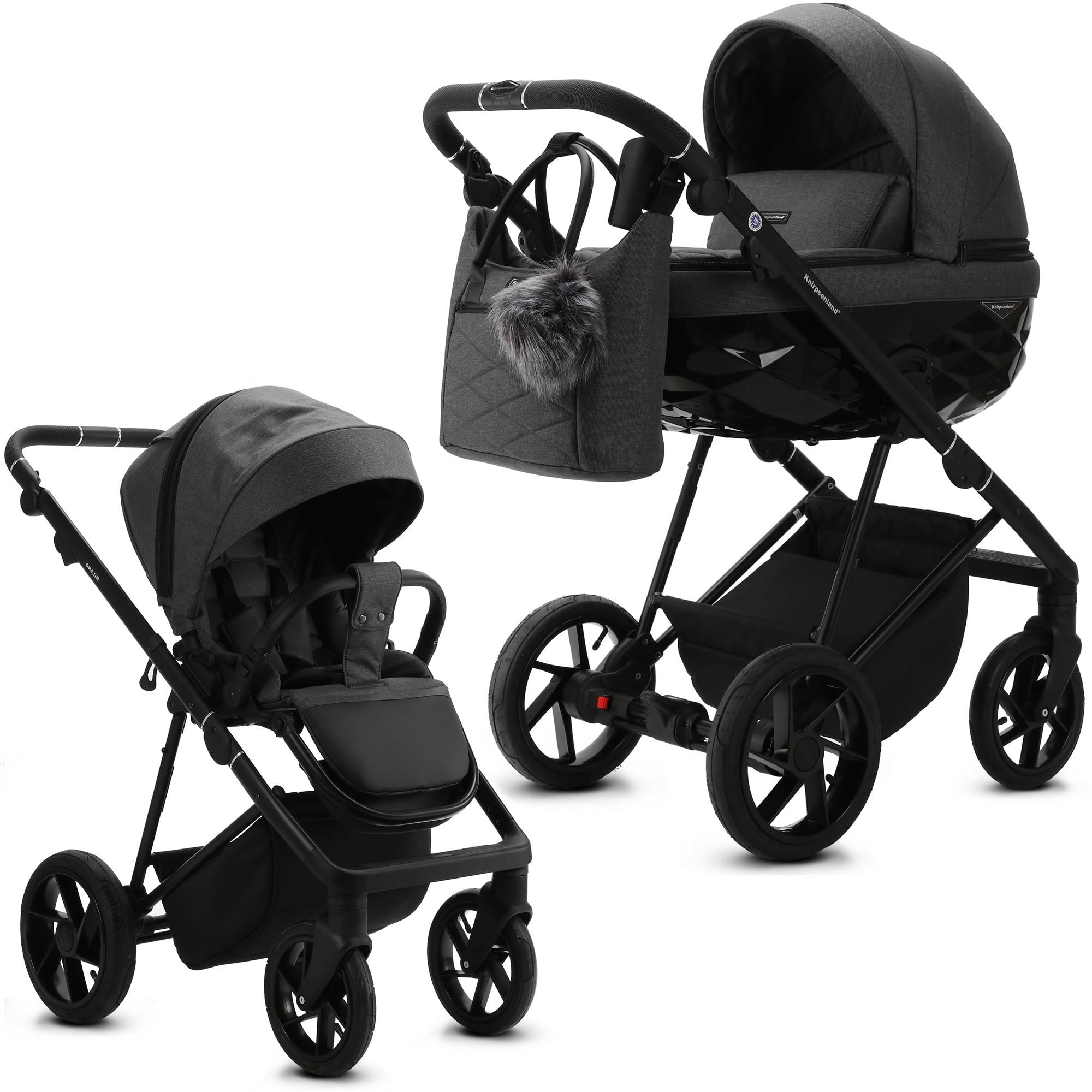 Luxus Kombi Kinderwagen Milano Knirpsenland