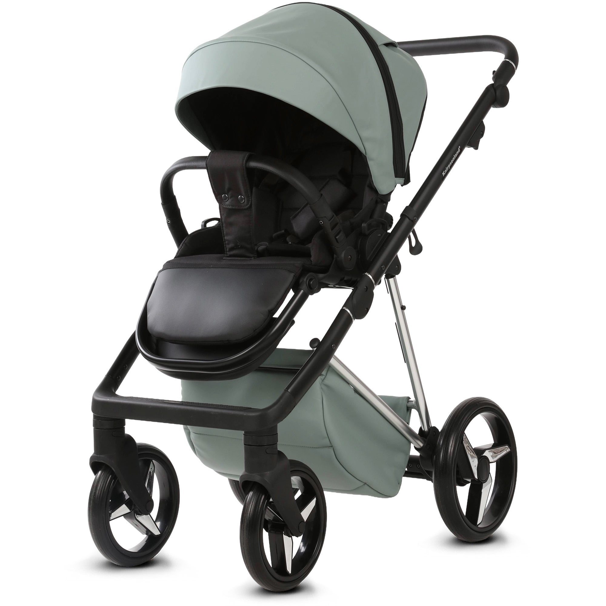 Luxus Kombi-Kinderwagen Milano Salbeigrün – Limited Edition mit 3D Lack-Wanne