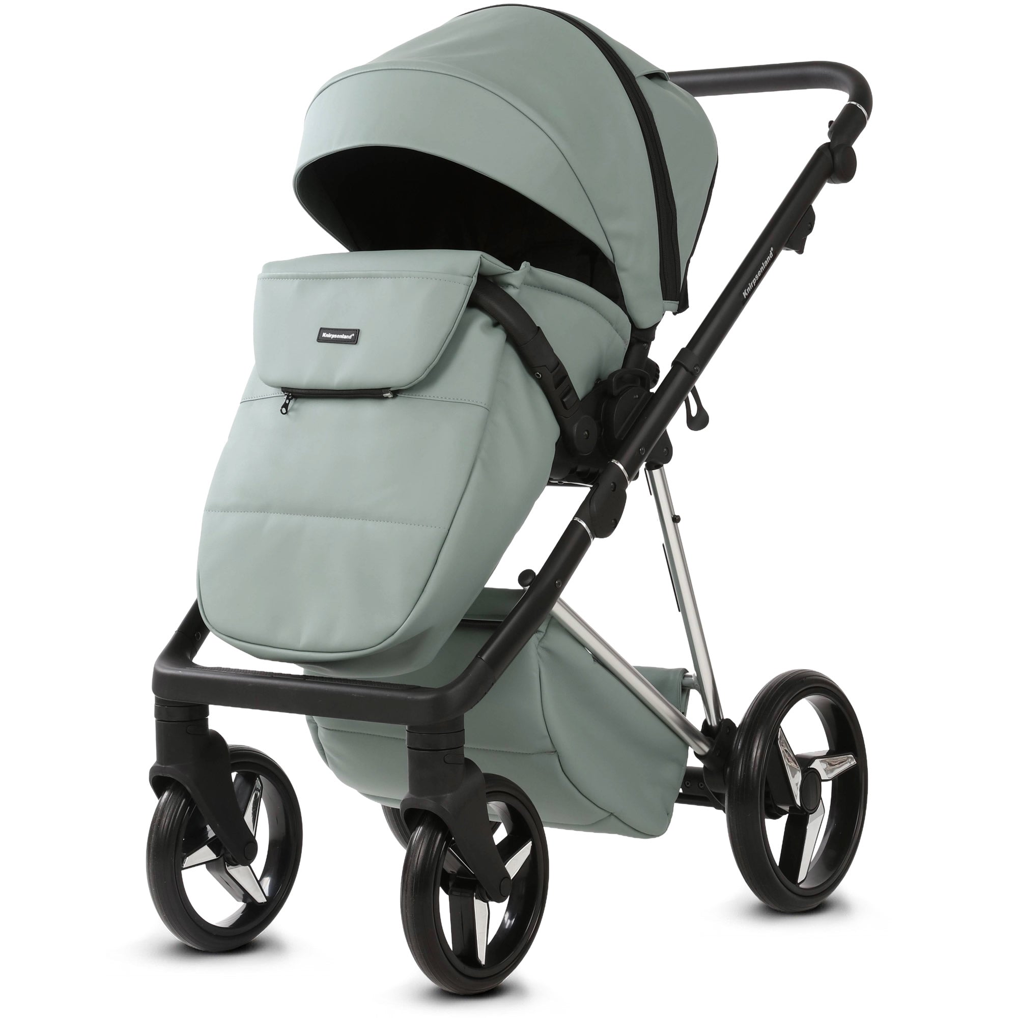 Luxus Kombi-Kinderwagen Milano Salbeigrün – Limited Edition mit 3D Lack-Wanne