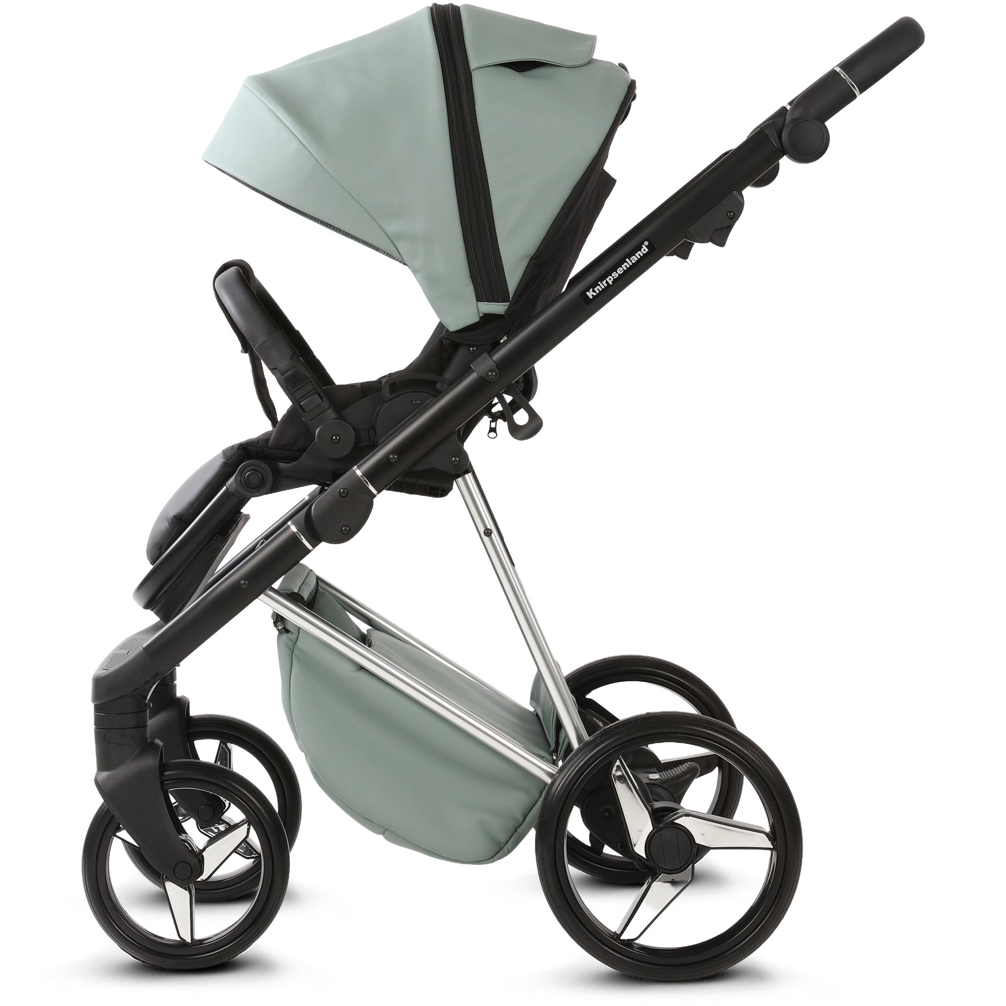 Luxus Kombi-Kinderwagen Milano Salbeigrün – Limited Edition mit 3D Lack-Wanne