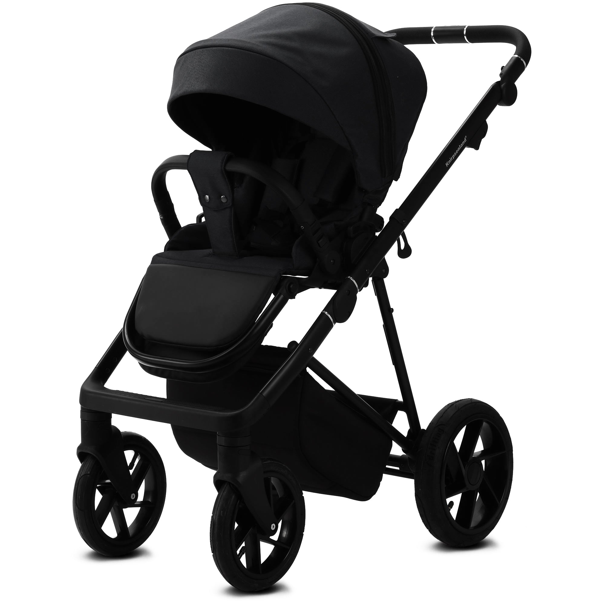 Luxus Kombi-Kinderwagen Milano Schwarz – Zeitlos & edel von Knirpsenland