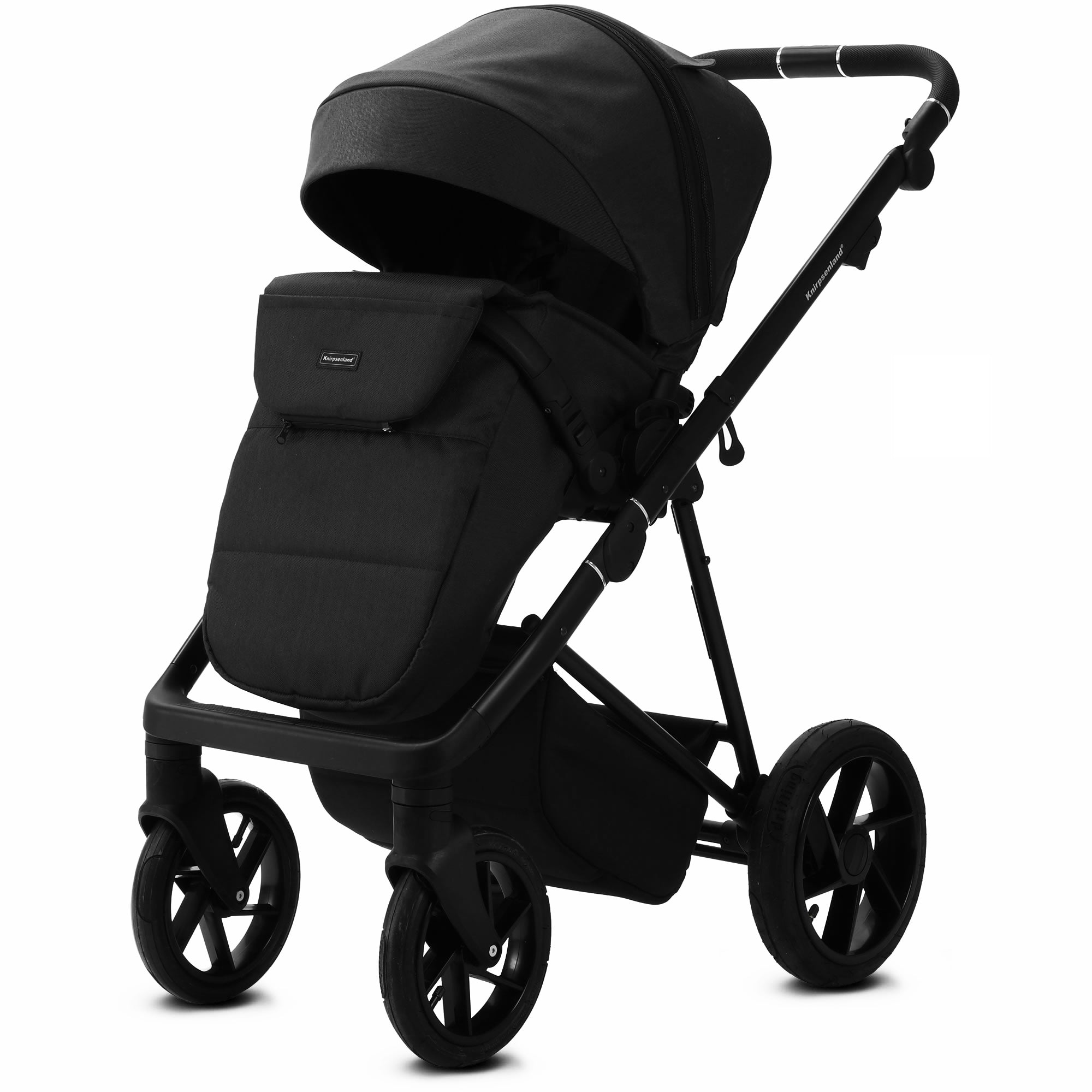 Luxus Kombi-Kinderwagen Milano Schwarz – Zeitlos & edel von Knirpsenland