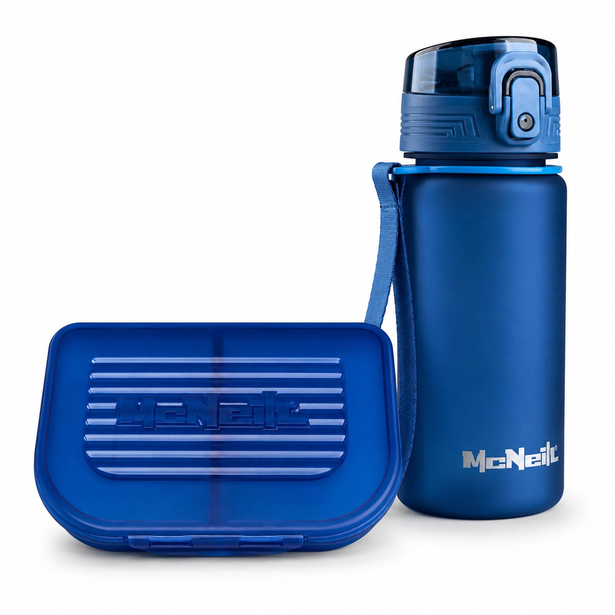 McNeill Lunch Set Blau mit Brotdose und 400 ml Trinkflasche